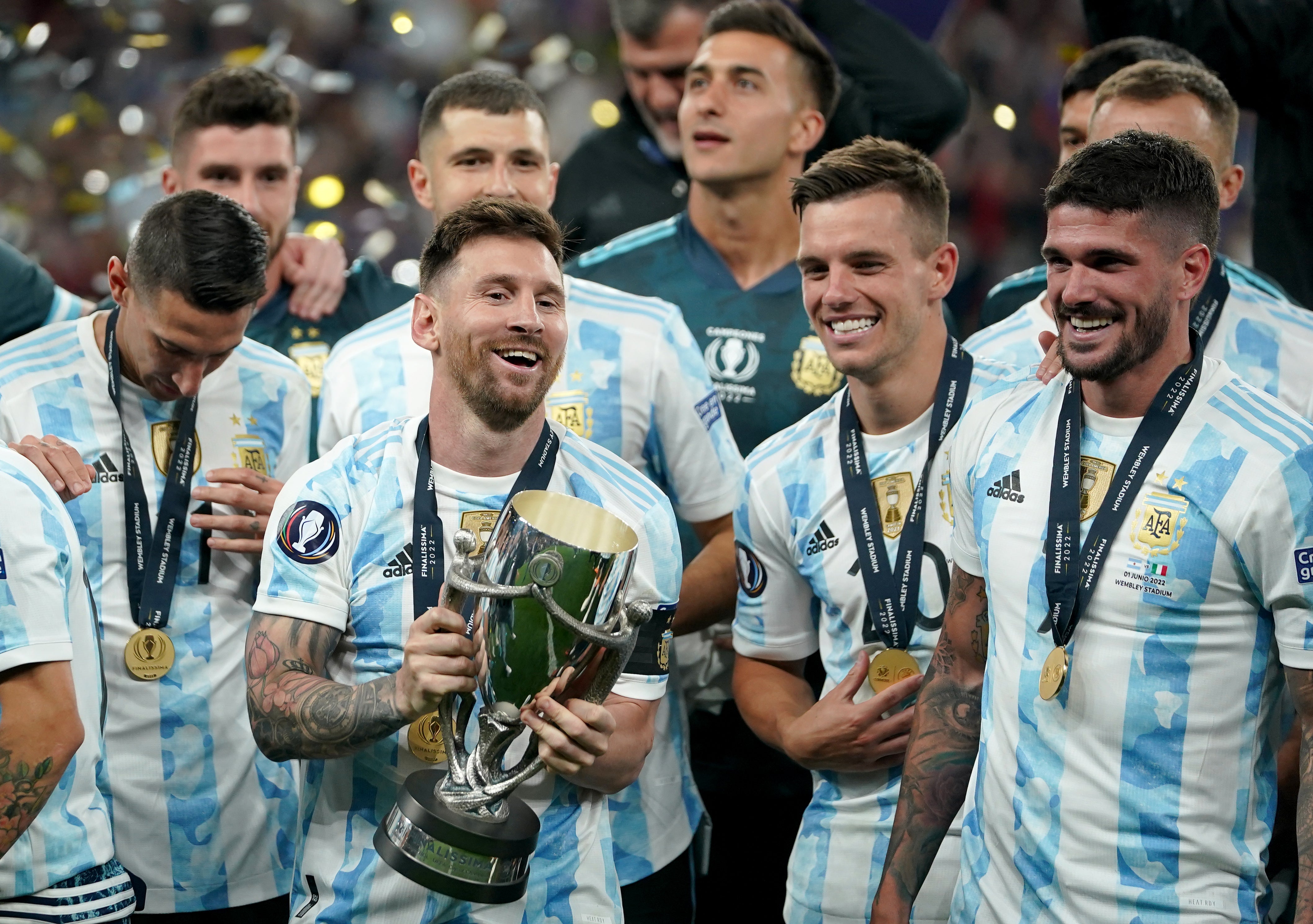 Lionel Messi hailed a “beautiful” night for Argentina (Zac Goodwin/PA)