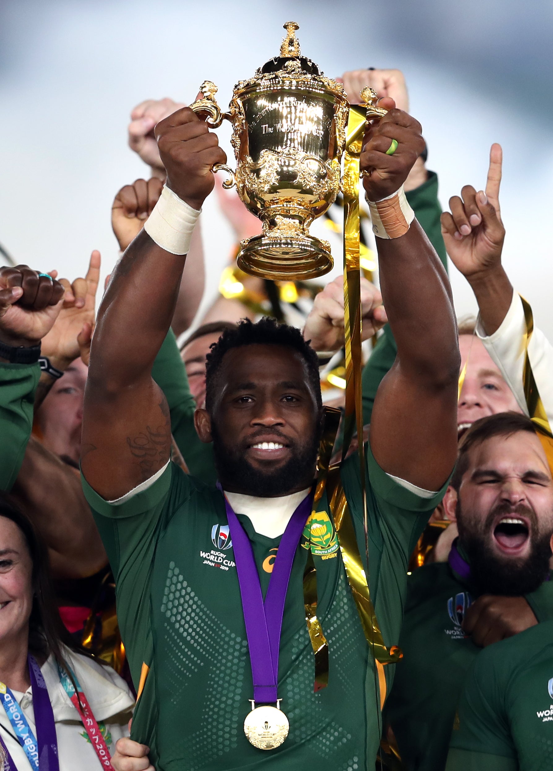 South Africa’s World Cup-winning captain Siya Kolisi (David Davies/PA)