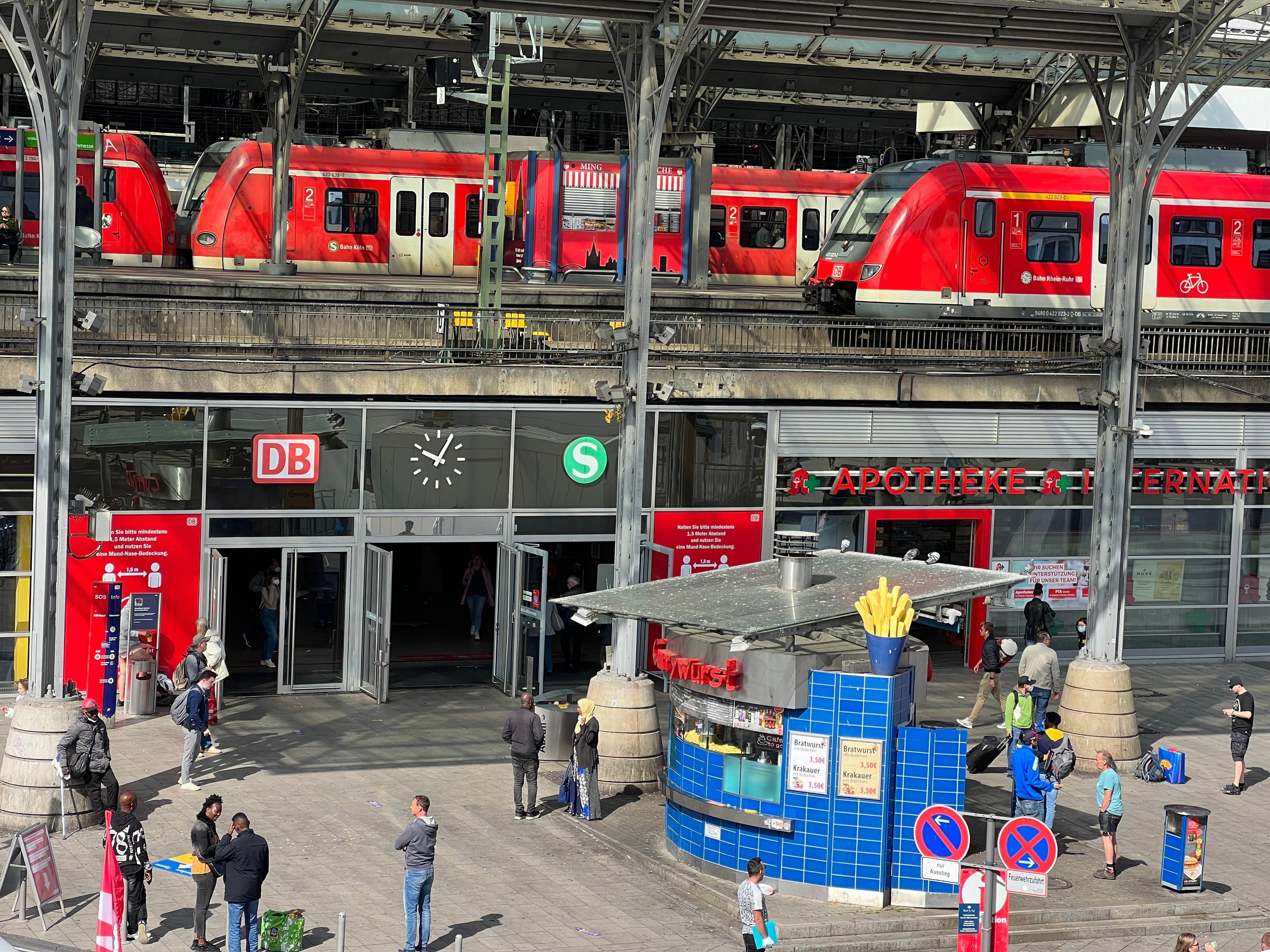 Going places: Cologne station in western Germany