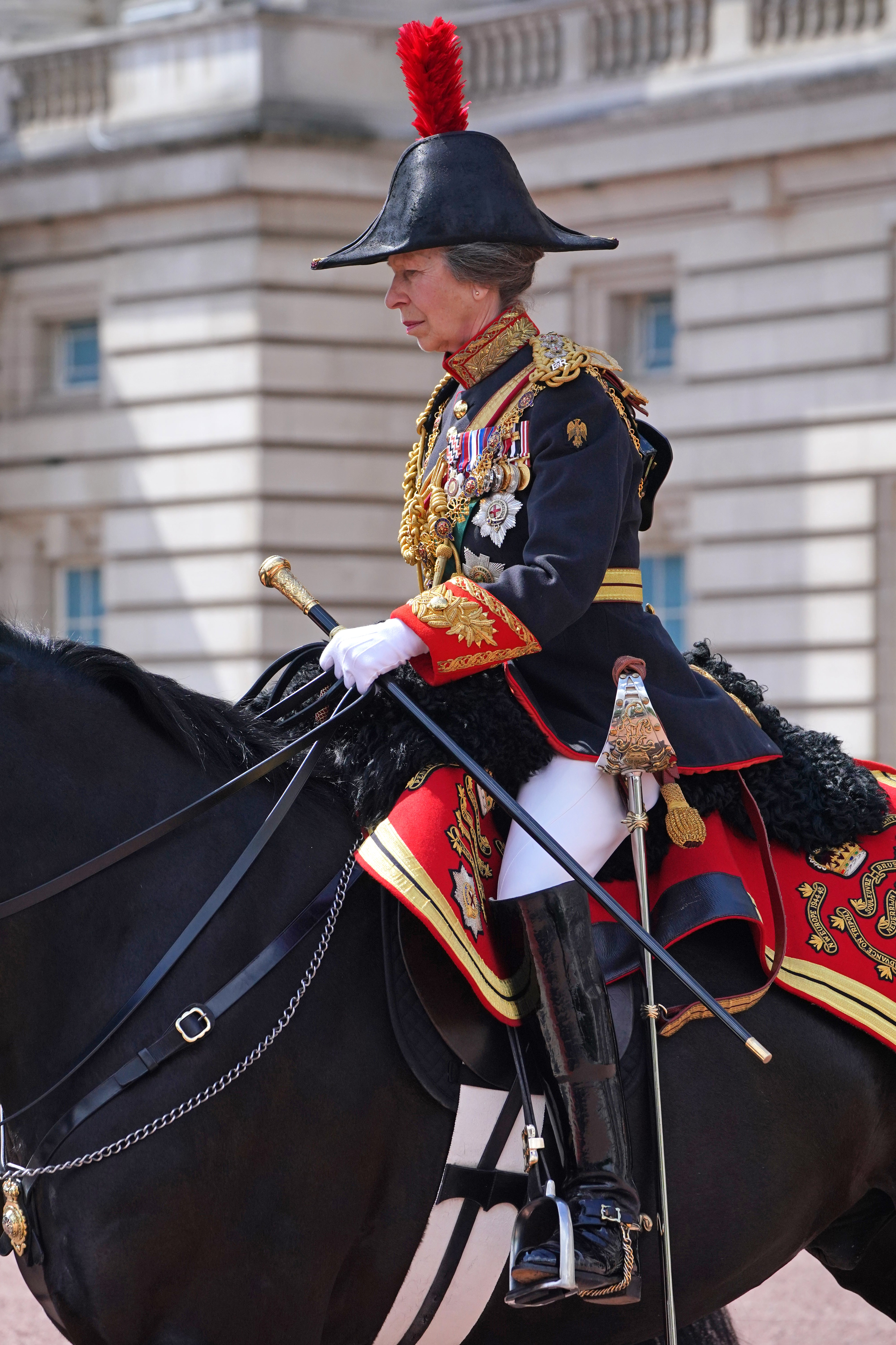 Princess Anne on horseback