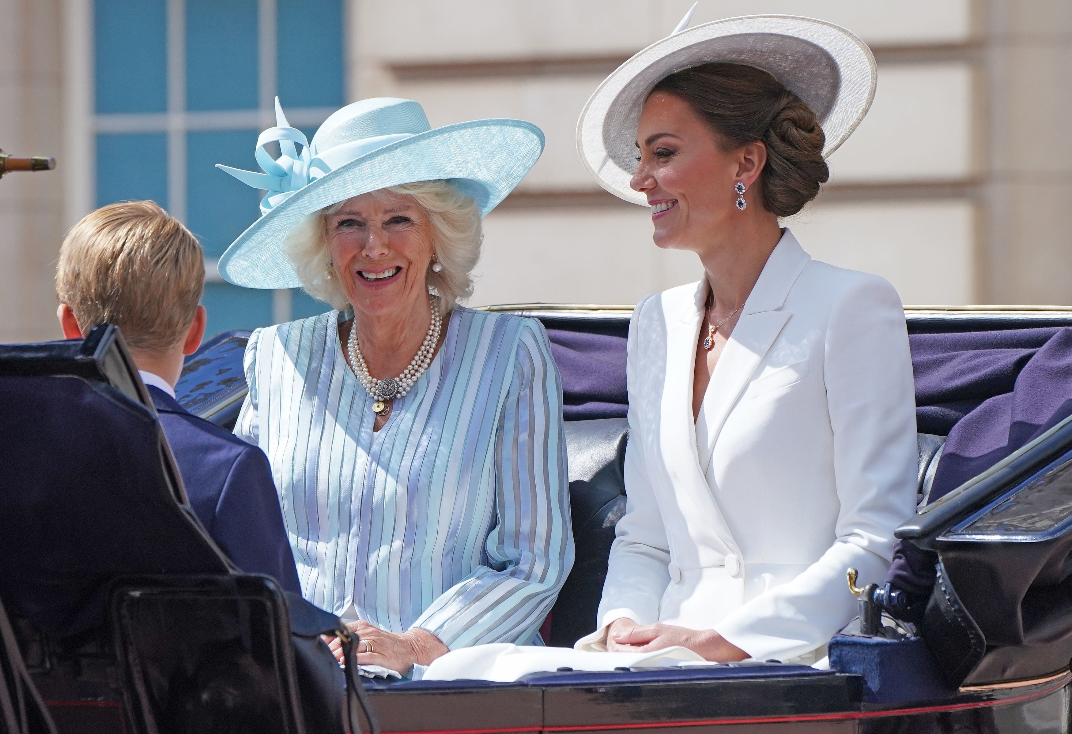 Kate and Camilla arrive for the celebrations