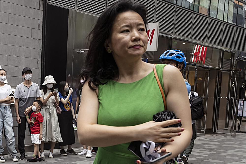 Cheng Lei, a Chinese-born Australian journalist for CGTN, the English-language channel of China Central Television, attends a public event in Beijing