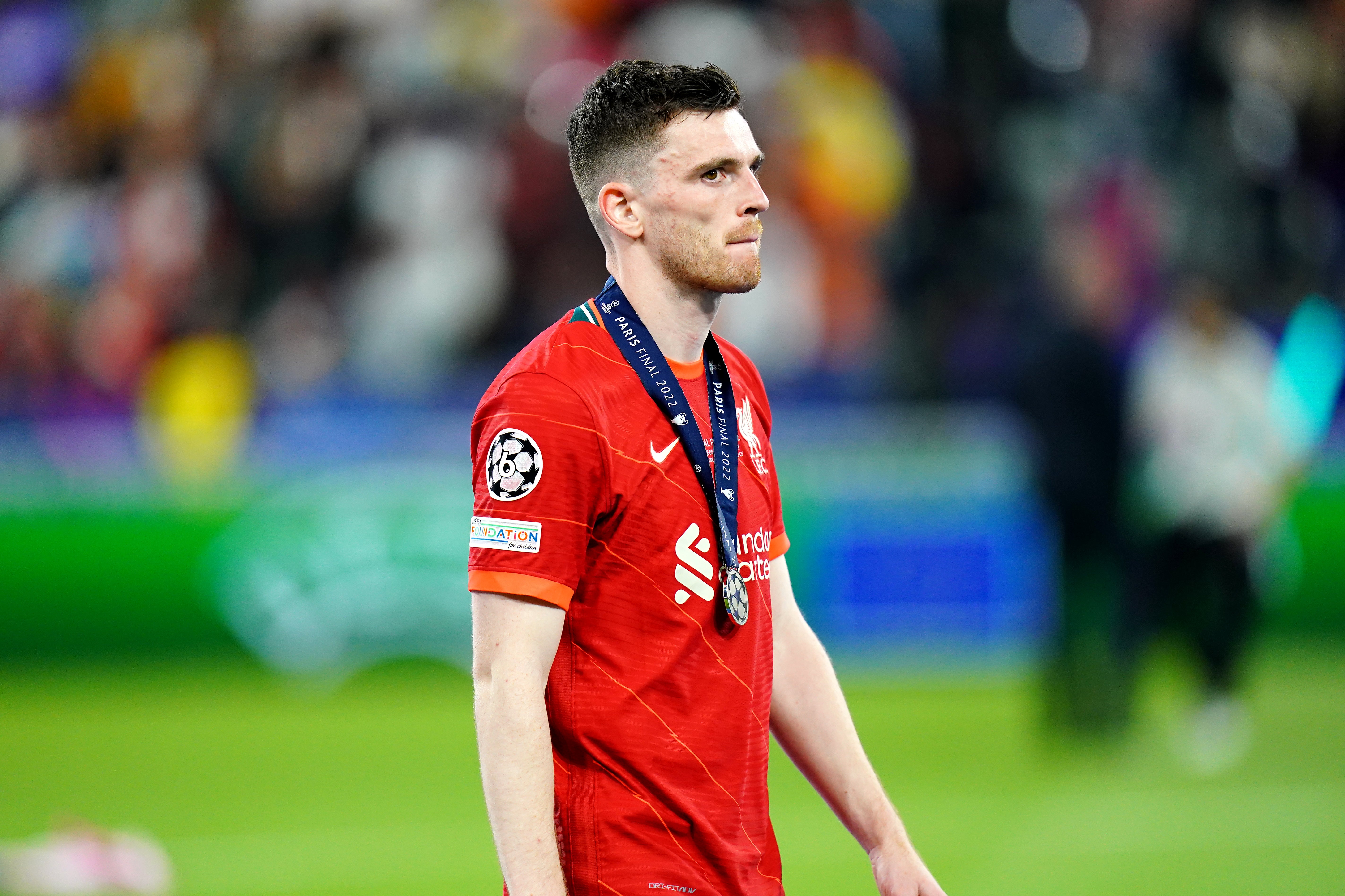 Robertson after defeat by Real in Paris (Adam Davy/PA)