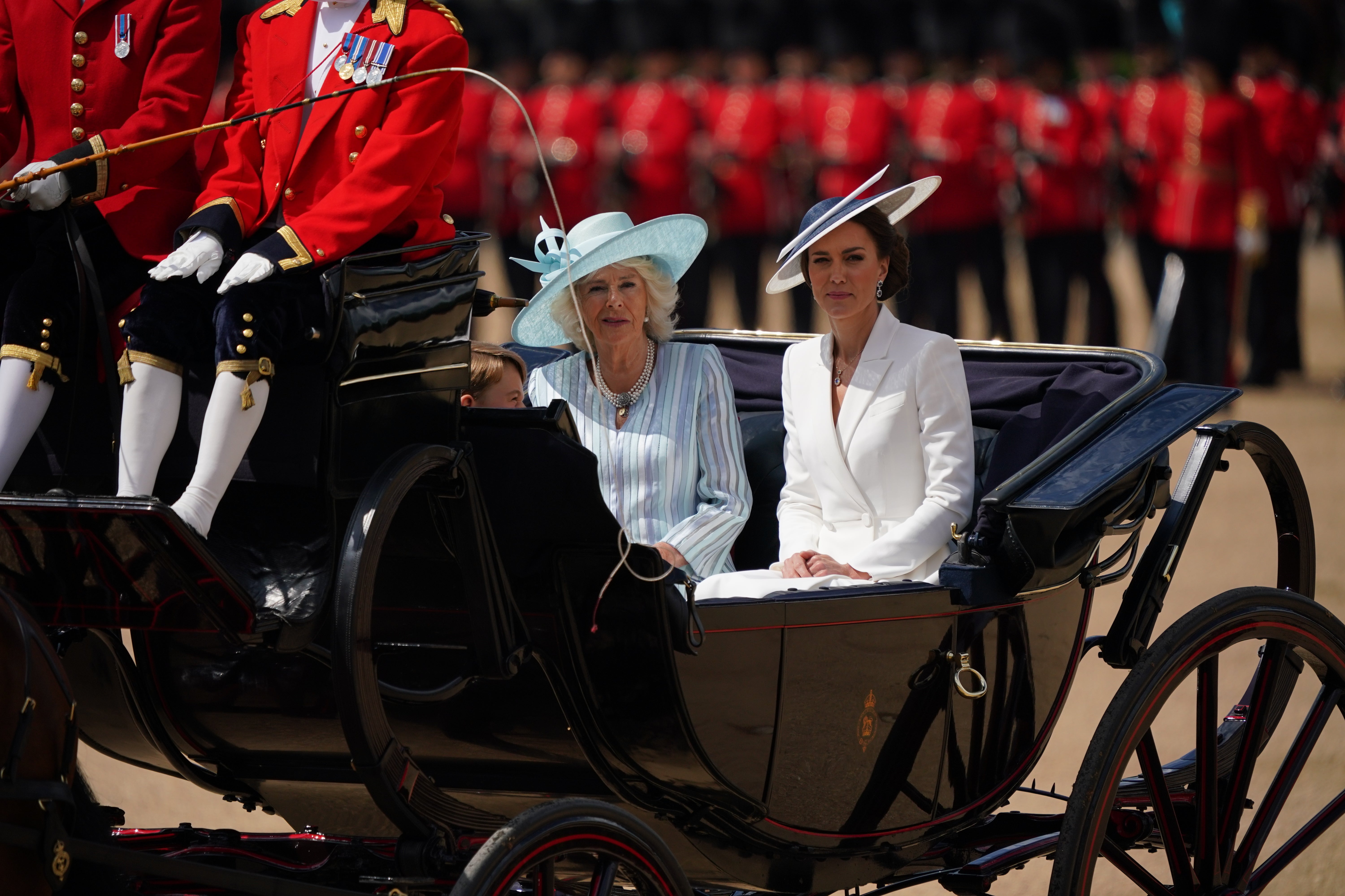 The Duchess of Cornwall and the Duchess of Cambridge (Yui Mok/PA)