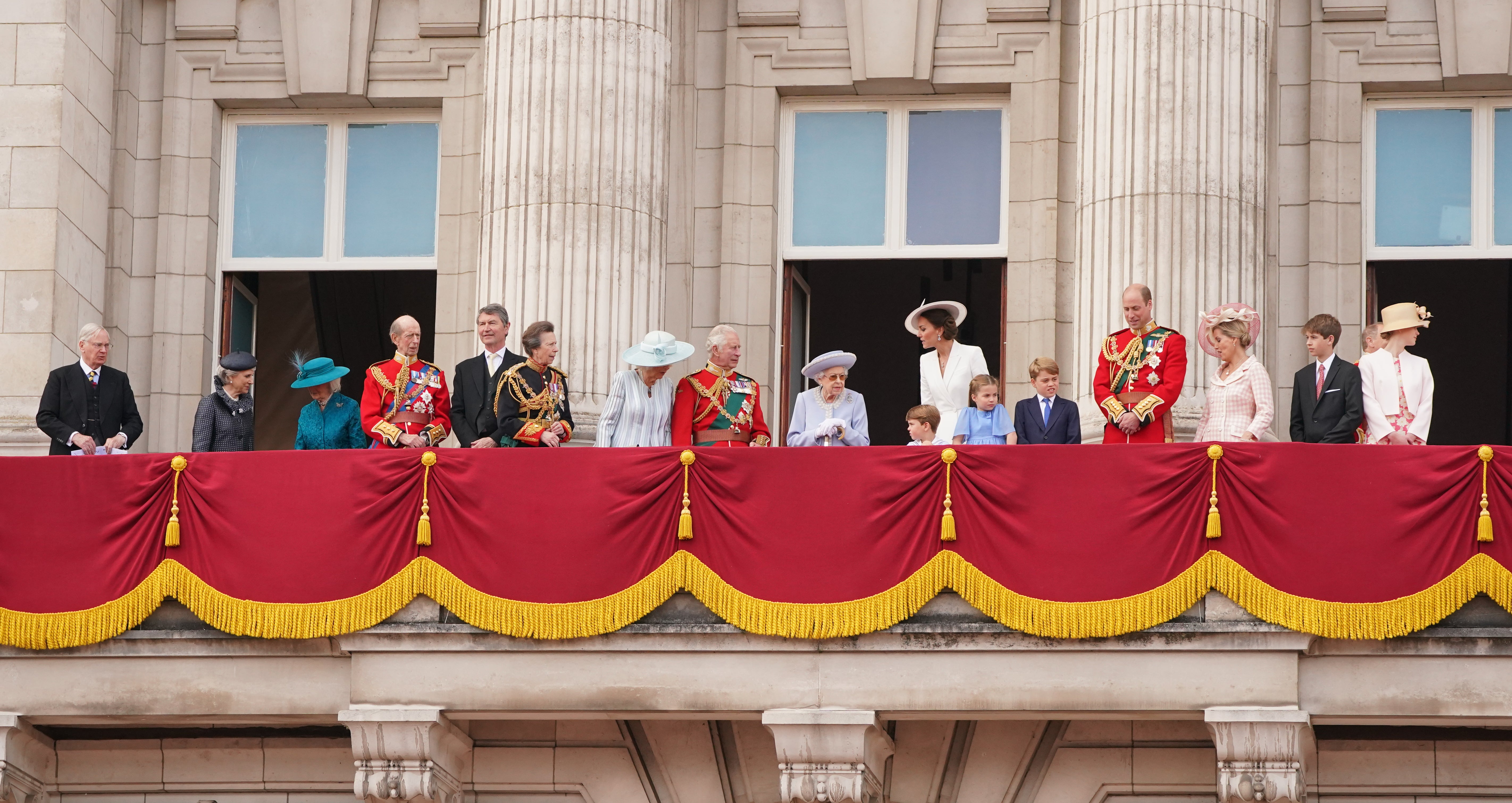 The royal balcony was missing some noteable faces