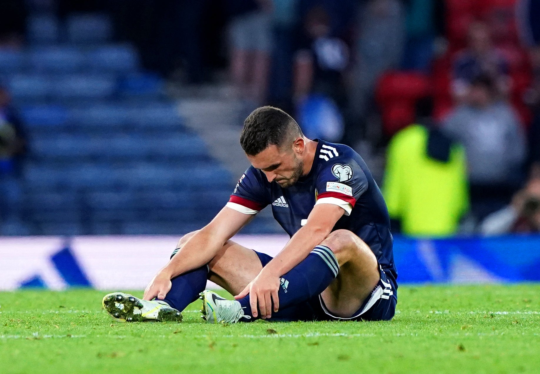 John McGinn’s fortunes summed up Scotland’s night (Andrew Milligan/PA)