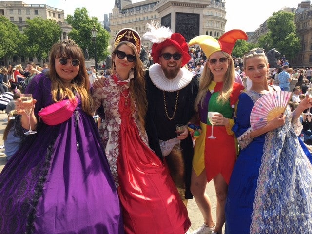 Making an effort for the Jubilee are (L-R): Sarah Costis-Upton, Anne Higgins, Matt Horsburgh, Veronica Davies and Anya Levine