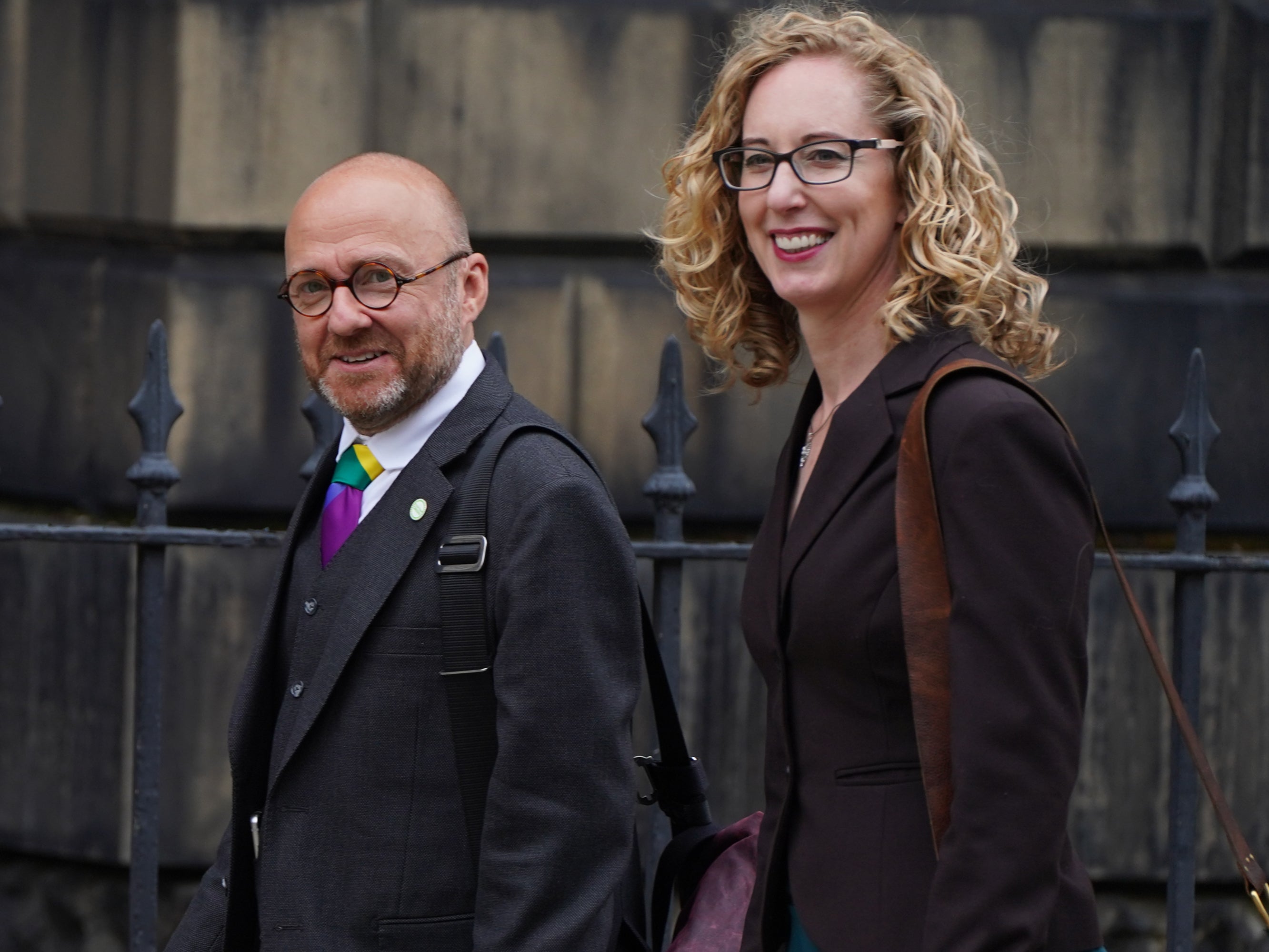 Scottish Green Party co-leaders Patrick Harvie and Lorna Slater