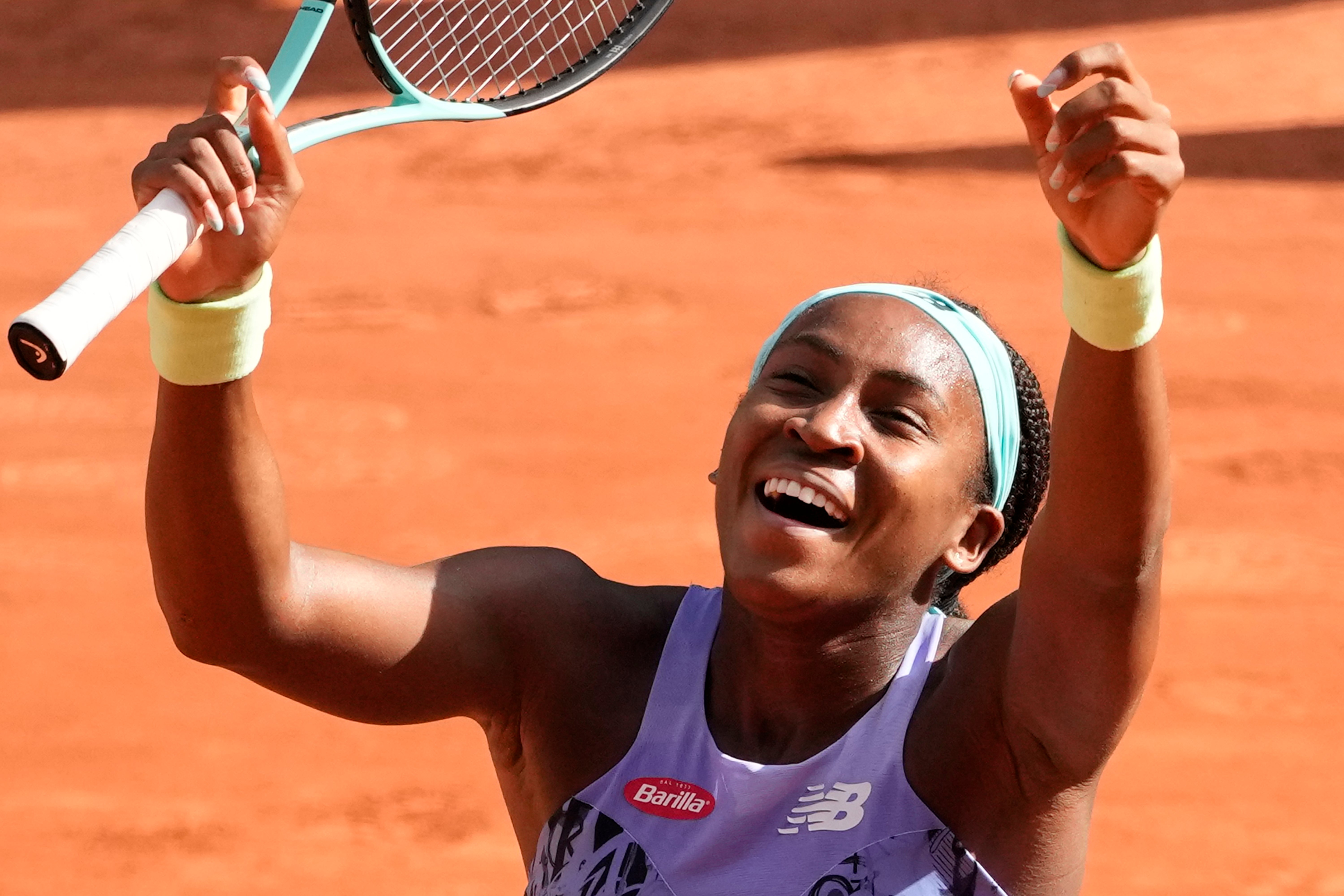 Coco Gauff beat Martina Trevisan to reach the final Christophe Ena/AP)