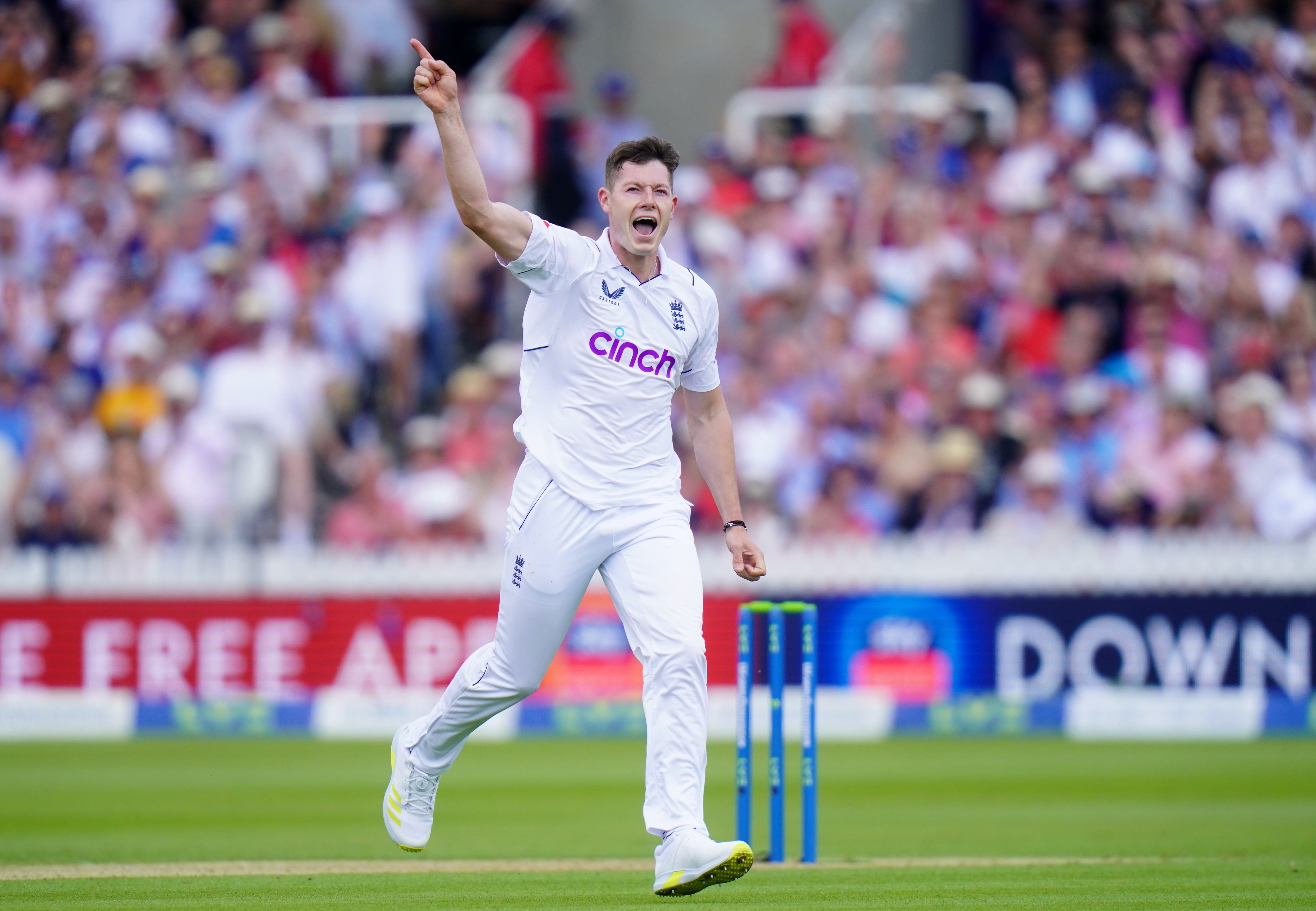 Matthew Potts made a fantastic start to his England career (Adam Davy/PA)