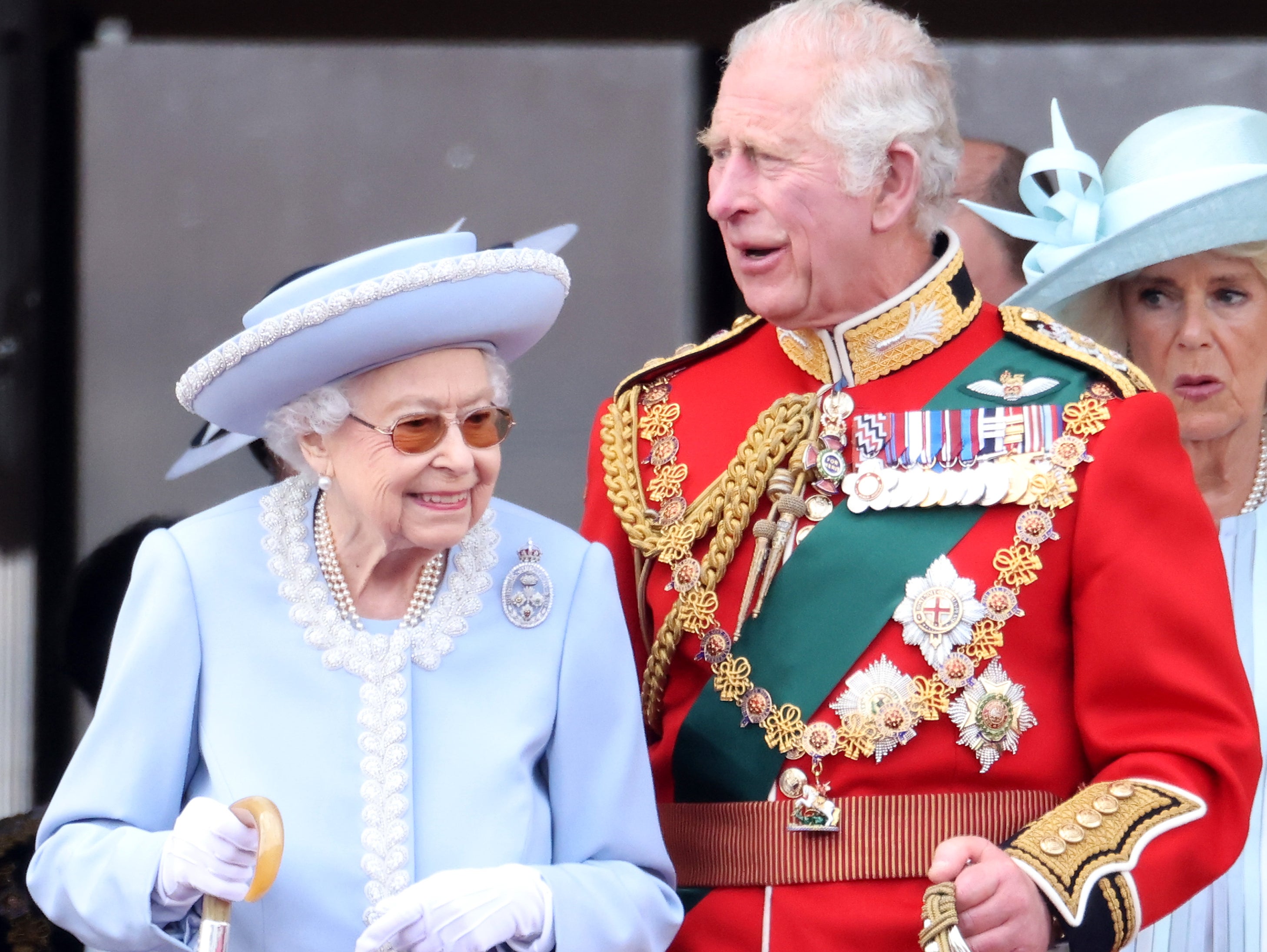 The Queen with Prince Charles on Thursday