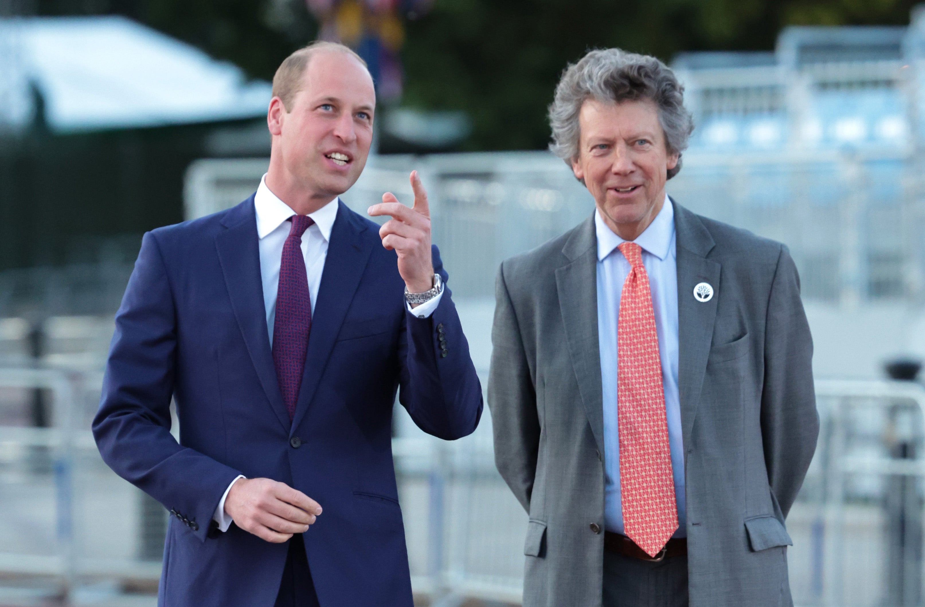 Prince William, Duke of Cambridge and Sir Nicholas Bacon at Buckingham Palace for The Lighting Of The Principal Beacon