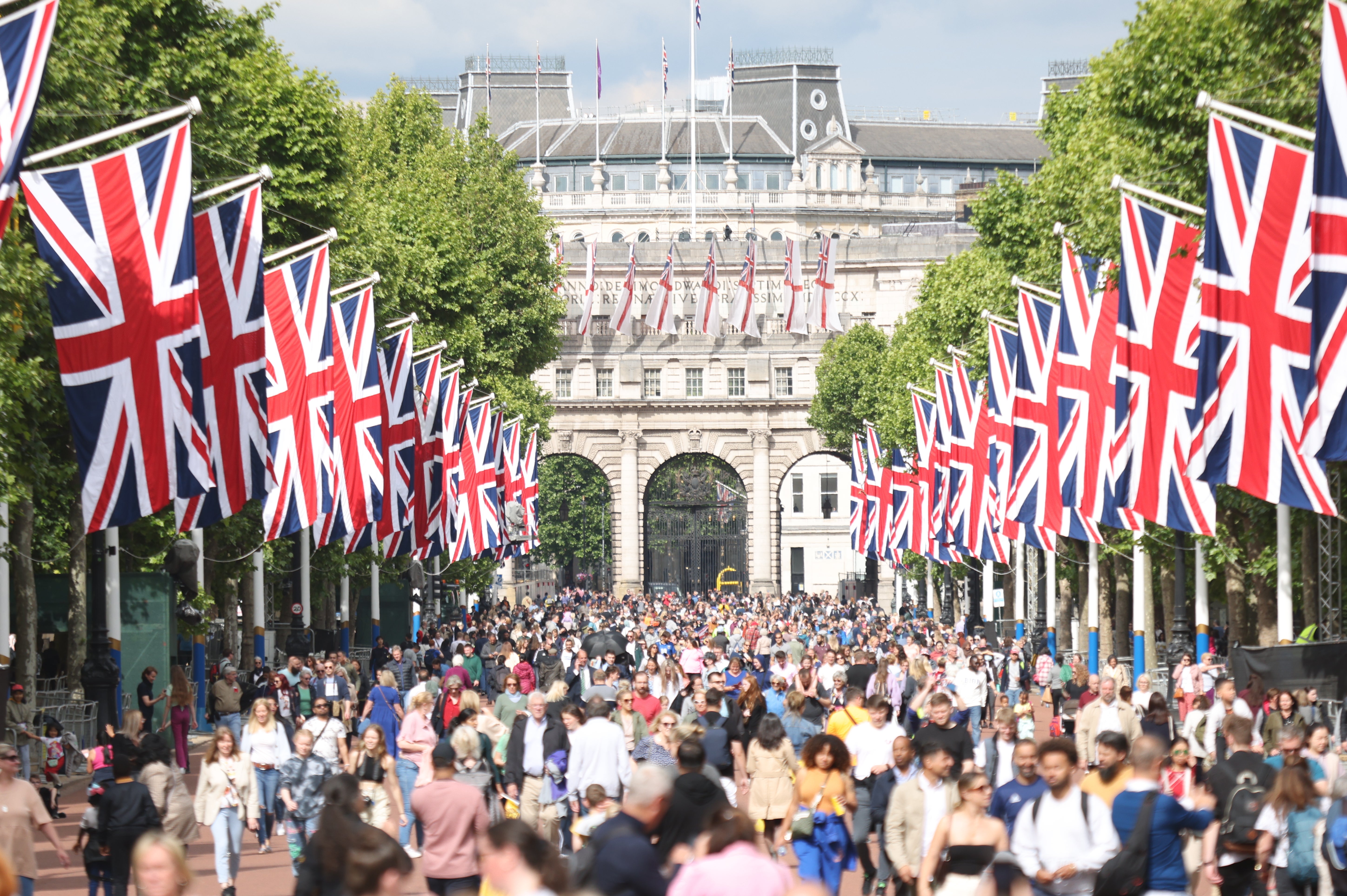 Only 10,000 people have received a ticket for the open-air concert at Buckingham Palace on Saturday (James Manning/PA)