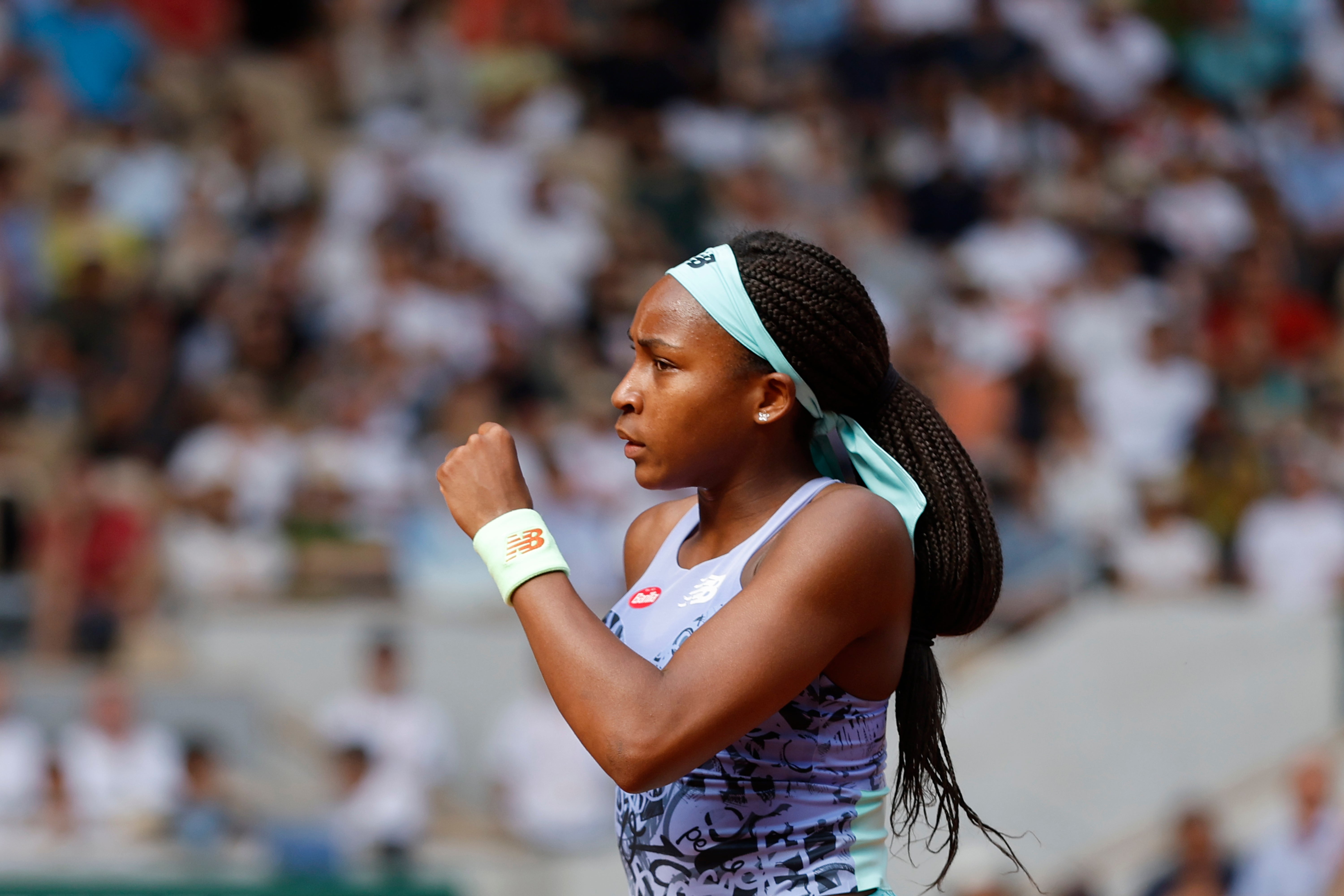 Coco Gauff is in her first grand slam final (Jean-Francois Badias/AP)