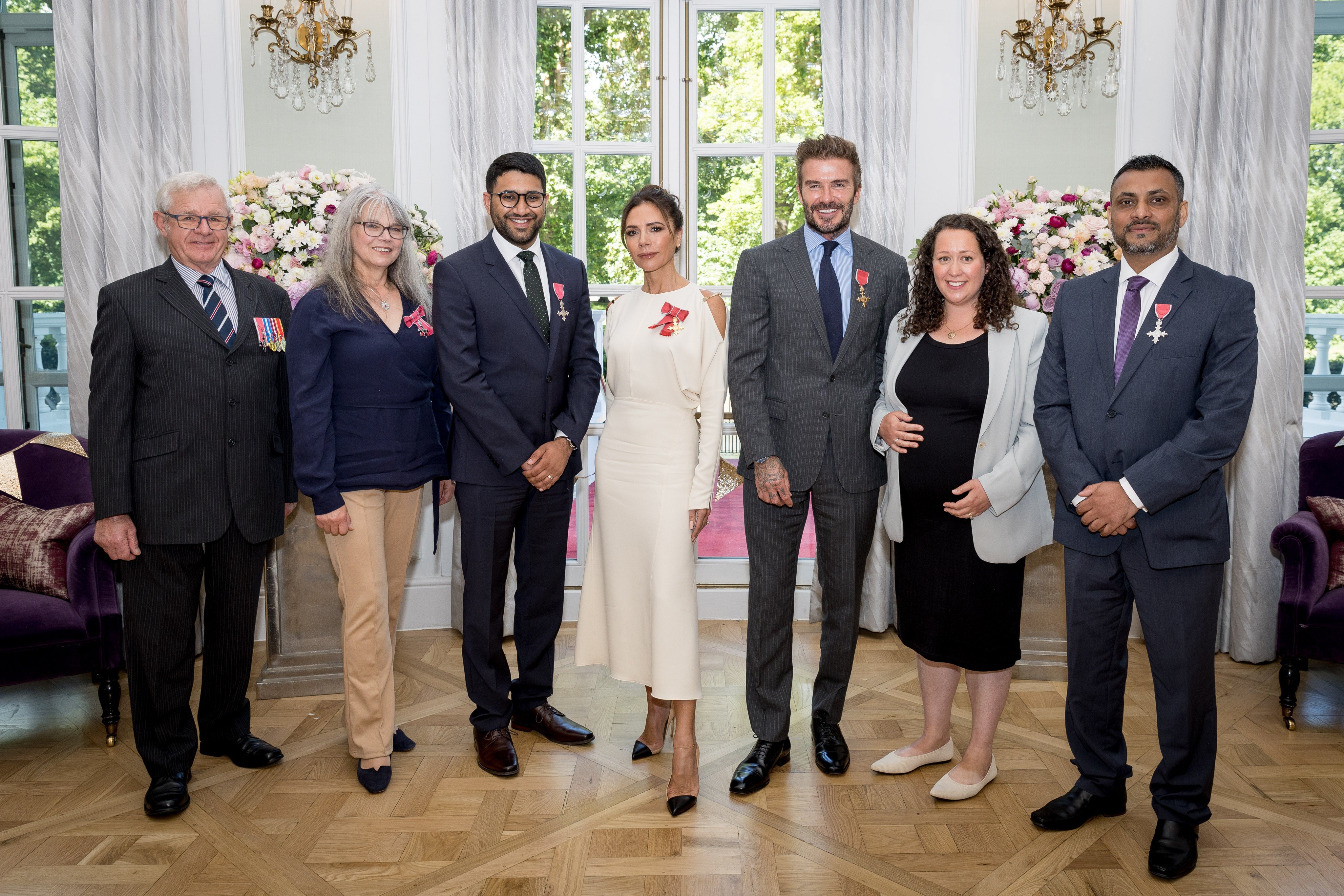 As part of the Platinum Jubilee celebrations, David Beckham and Victoria Beckham will host a special Big Jubilee lunch (BBC/PA)