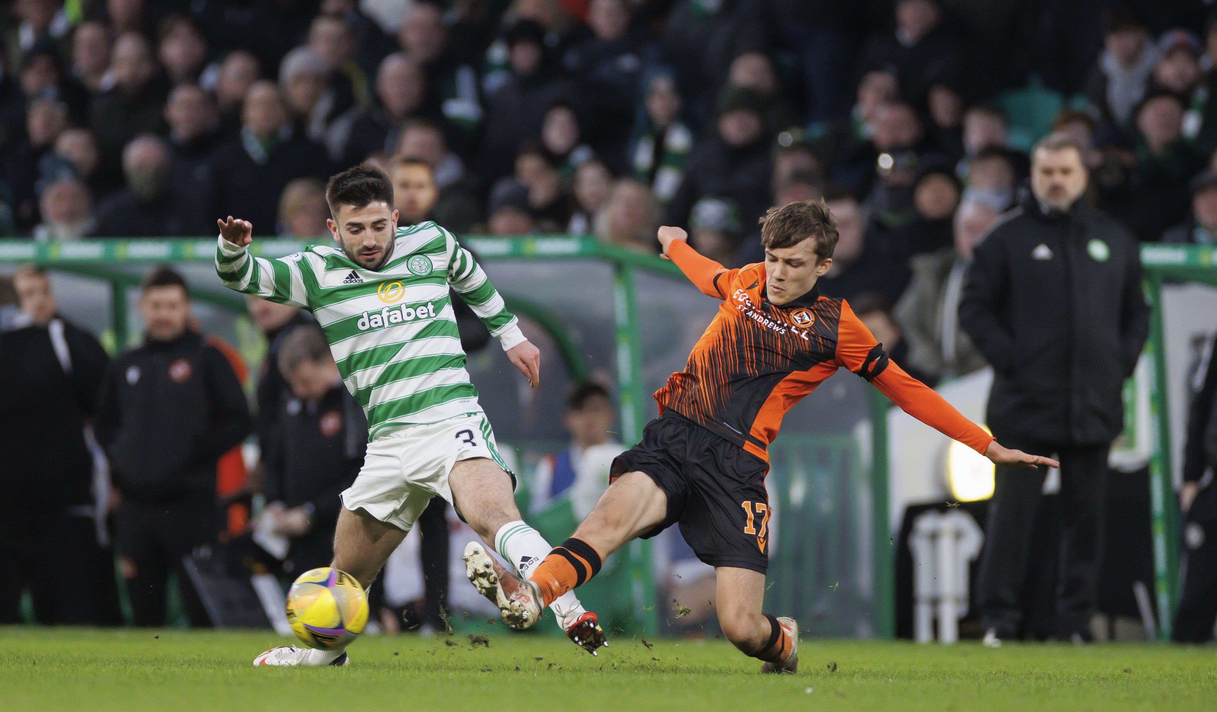 Dundee United’s Archie Meekison (right) is happy with his Scotland under-21 call-up (Steve Welsh/PA)