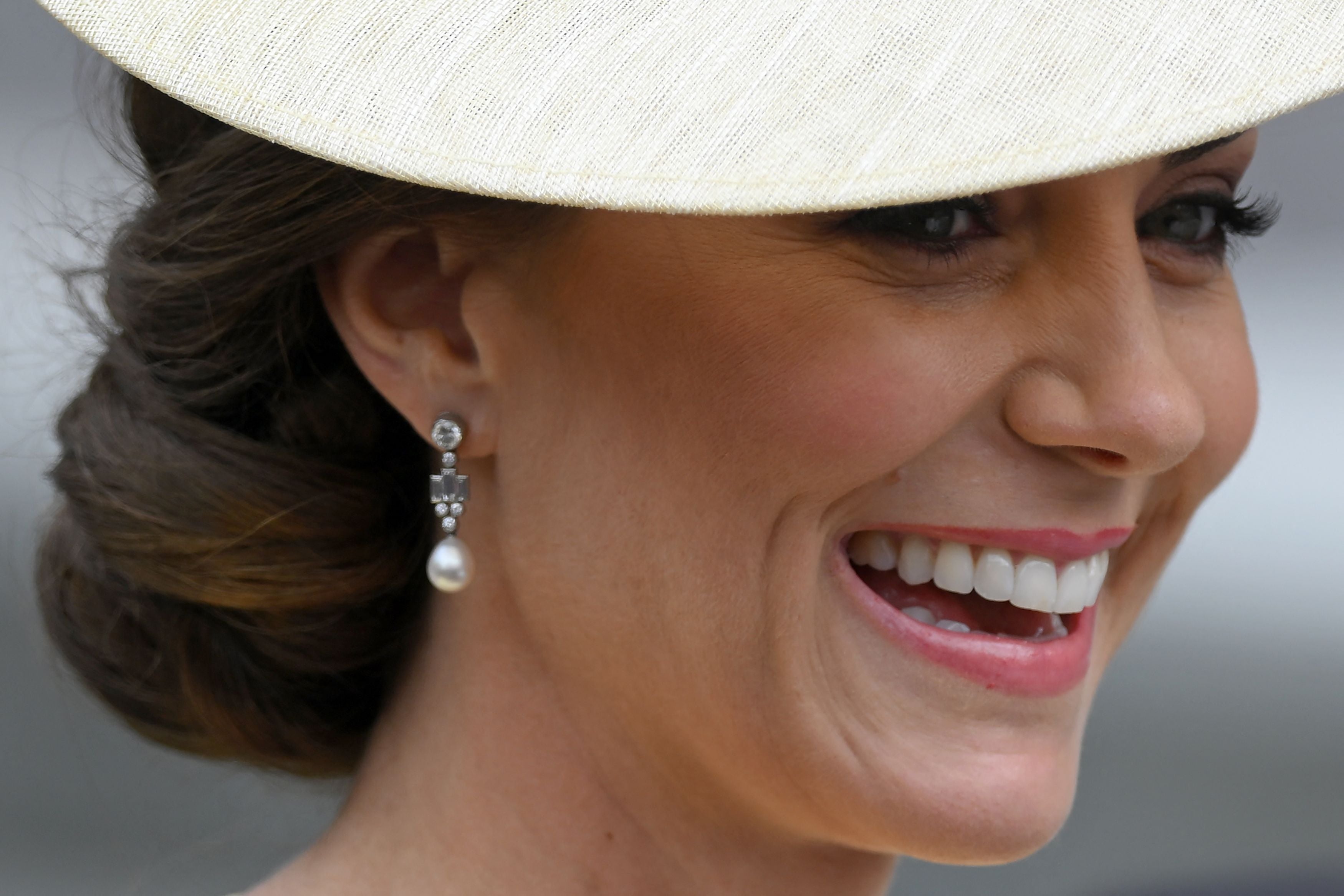 The Duchess of Cambridge arrives at the service