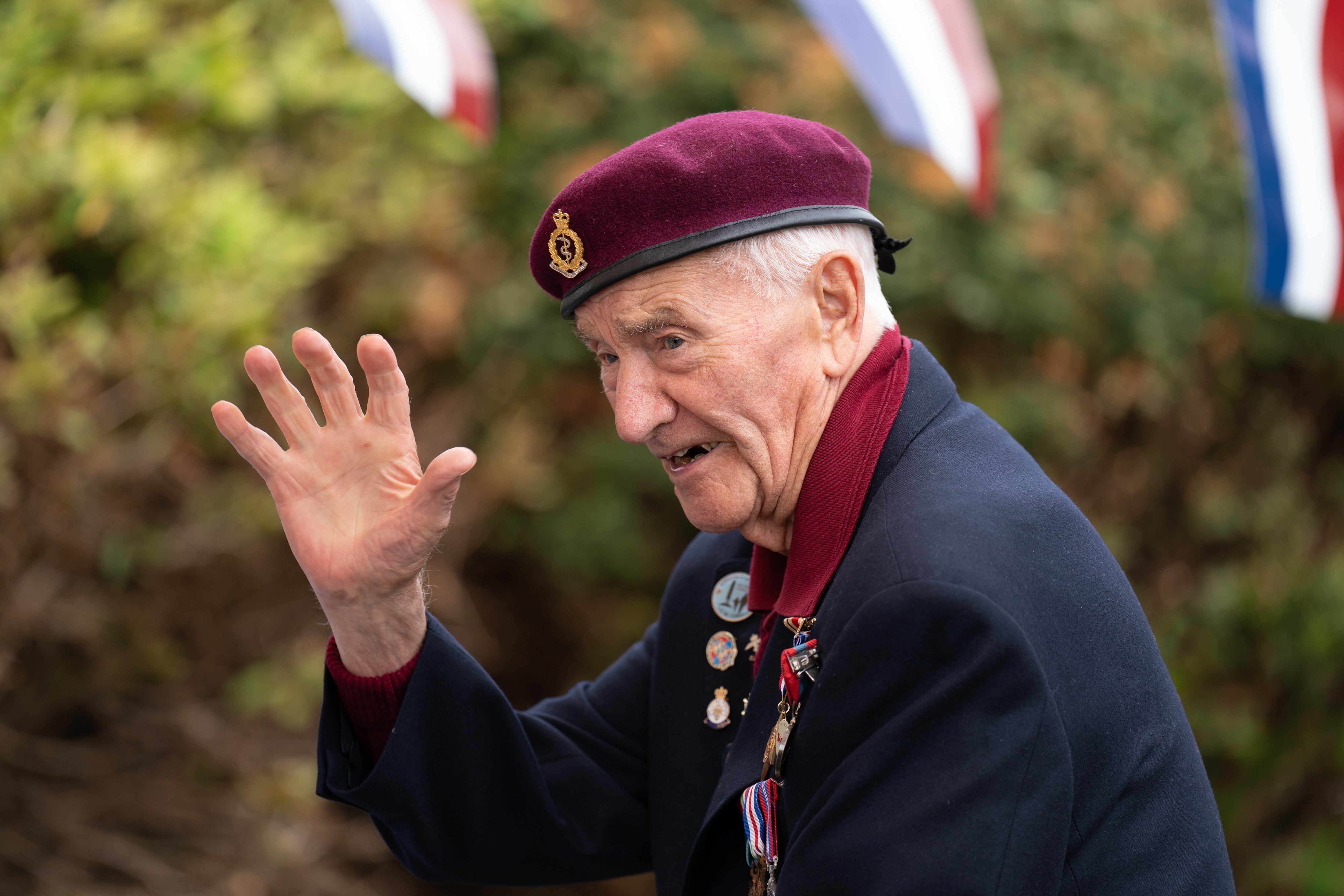 WWII veteran Alec Hall (Joe Giddens/PA)