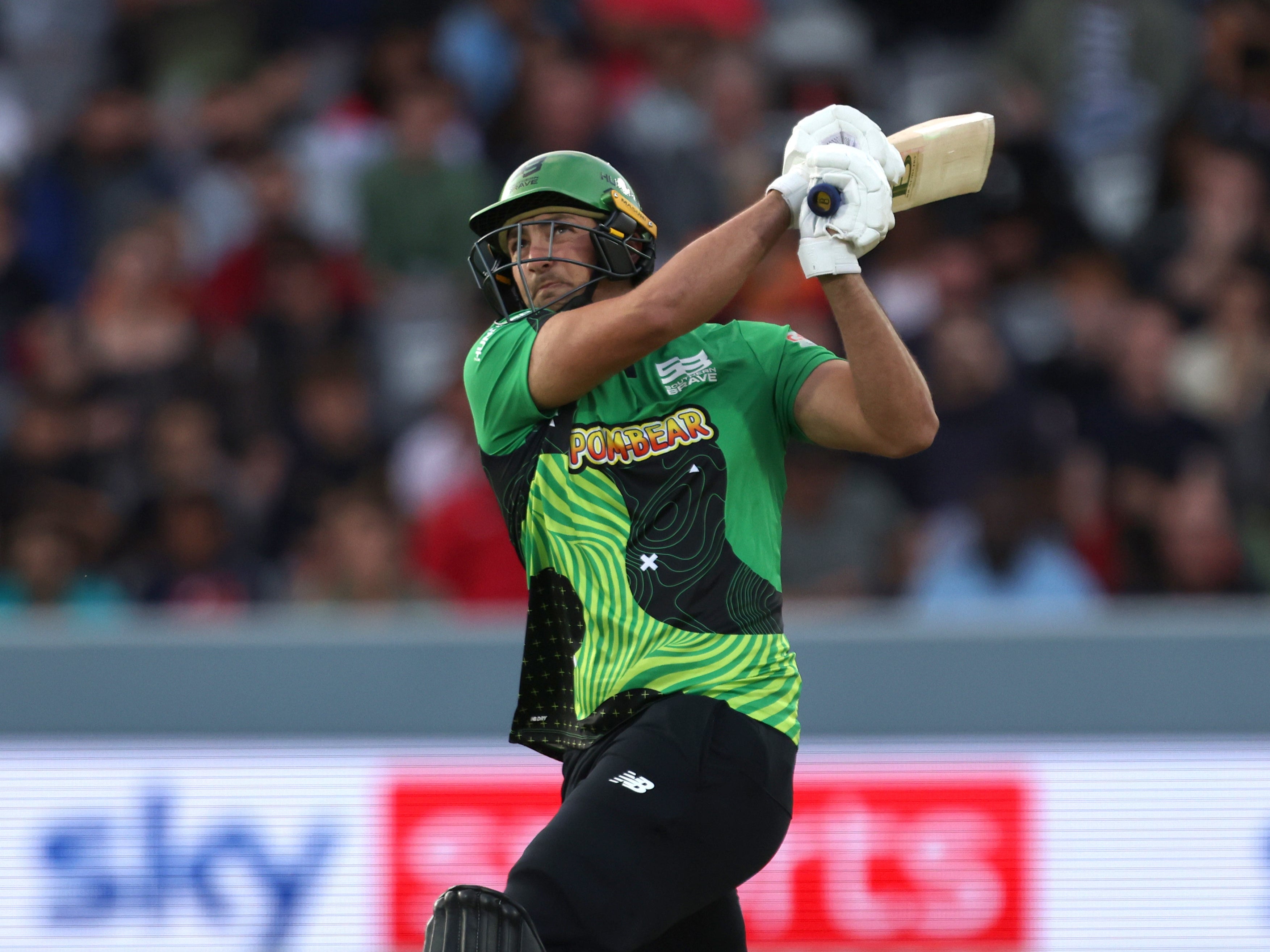 Lancashire’s Tim David hit a 26-ball 42 in his side’s Vitality Blast win against Northamptonshire (Steven Paston/PA)