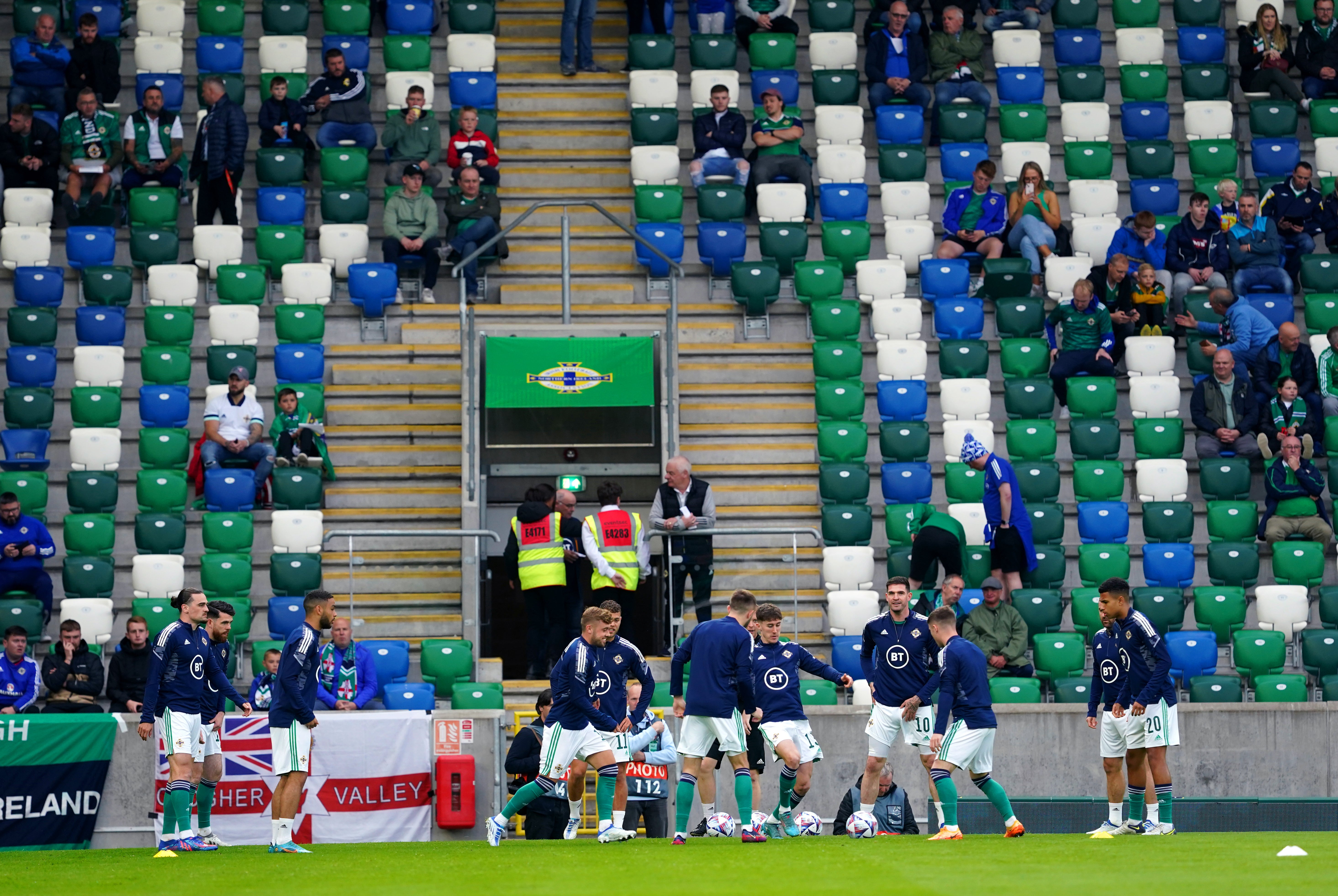 Several Northern Ireland’s players have been trying to get back up to speed after time without competitive football (Brian Lawless/PA)