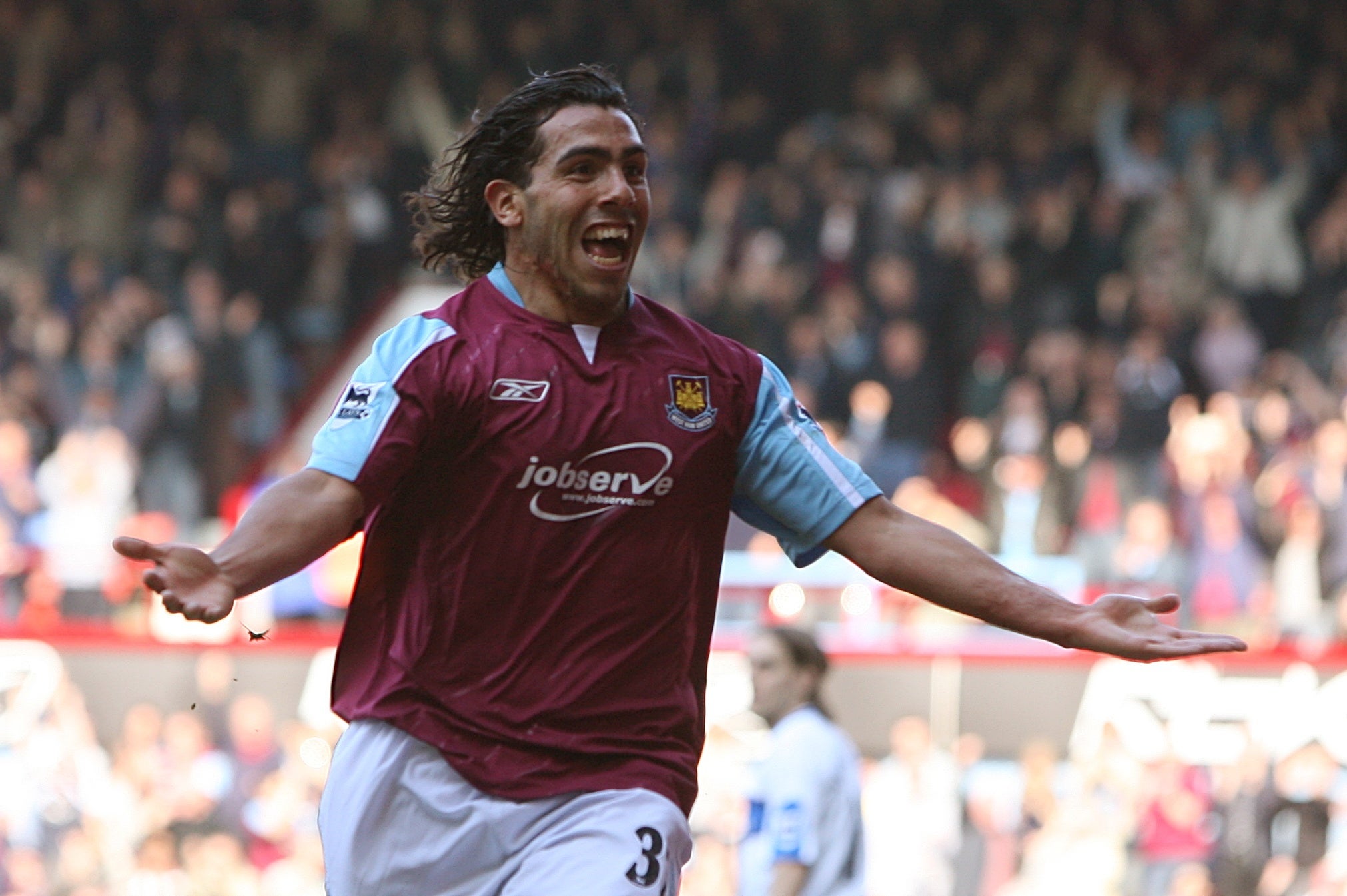 Carlos Tevez arrived in England in 2006 when he joined West Ham (Lewis Whyld/PA)