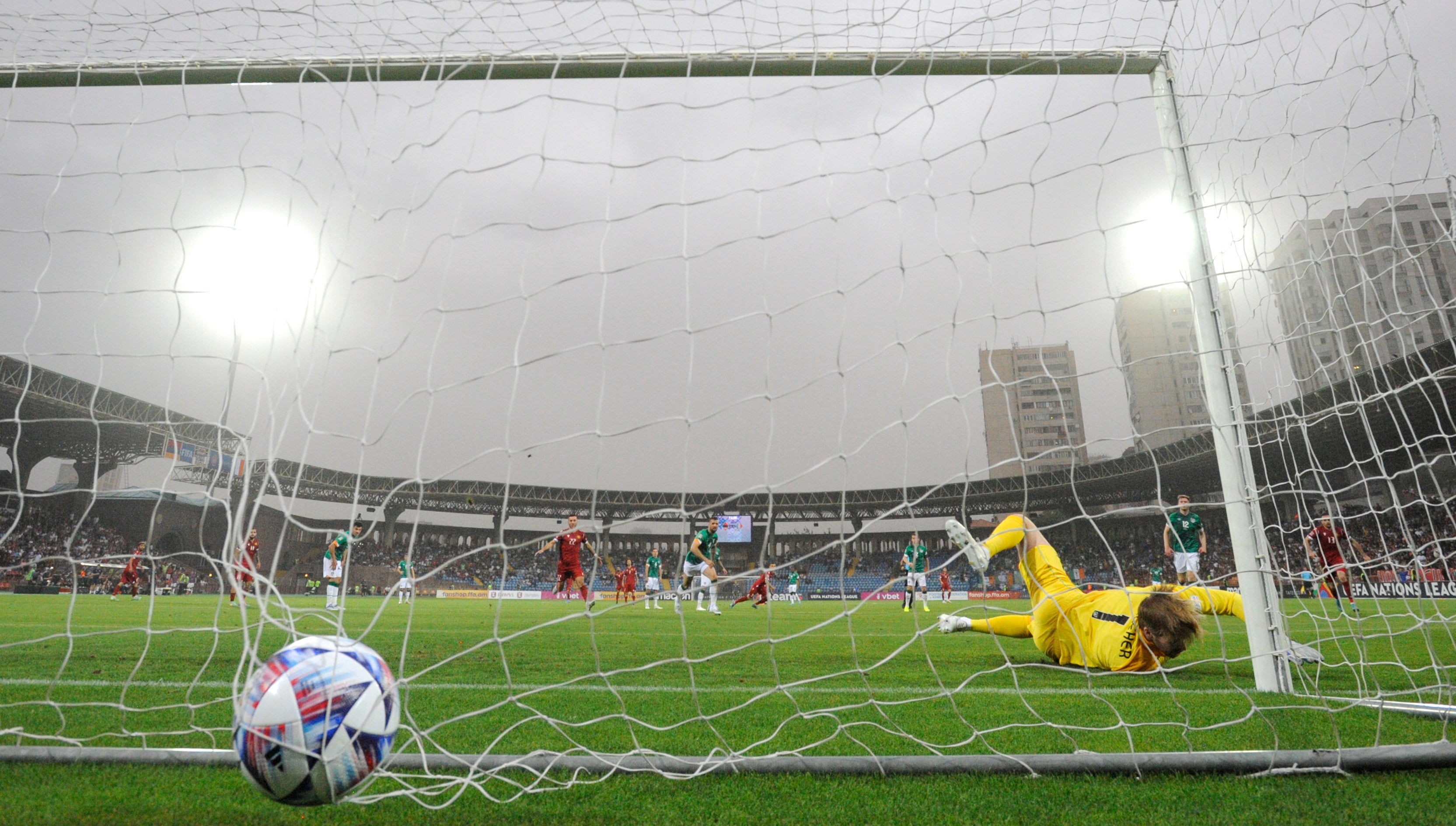 Ireland were beaten in Armenia (AP Photo/Hakob Berberyan)