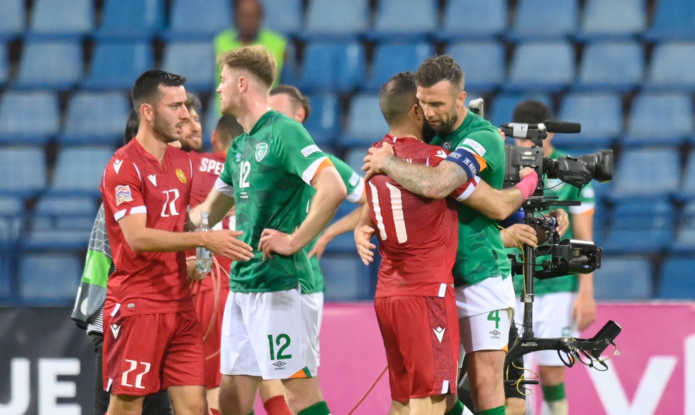 Ireland suffered another Nations League loss (AP Photo/Hakob Berberyan)