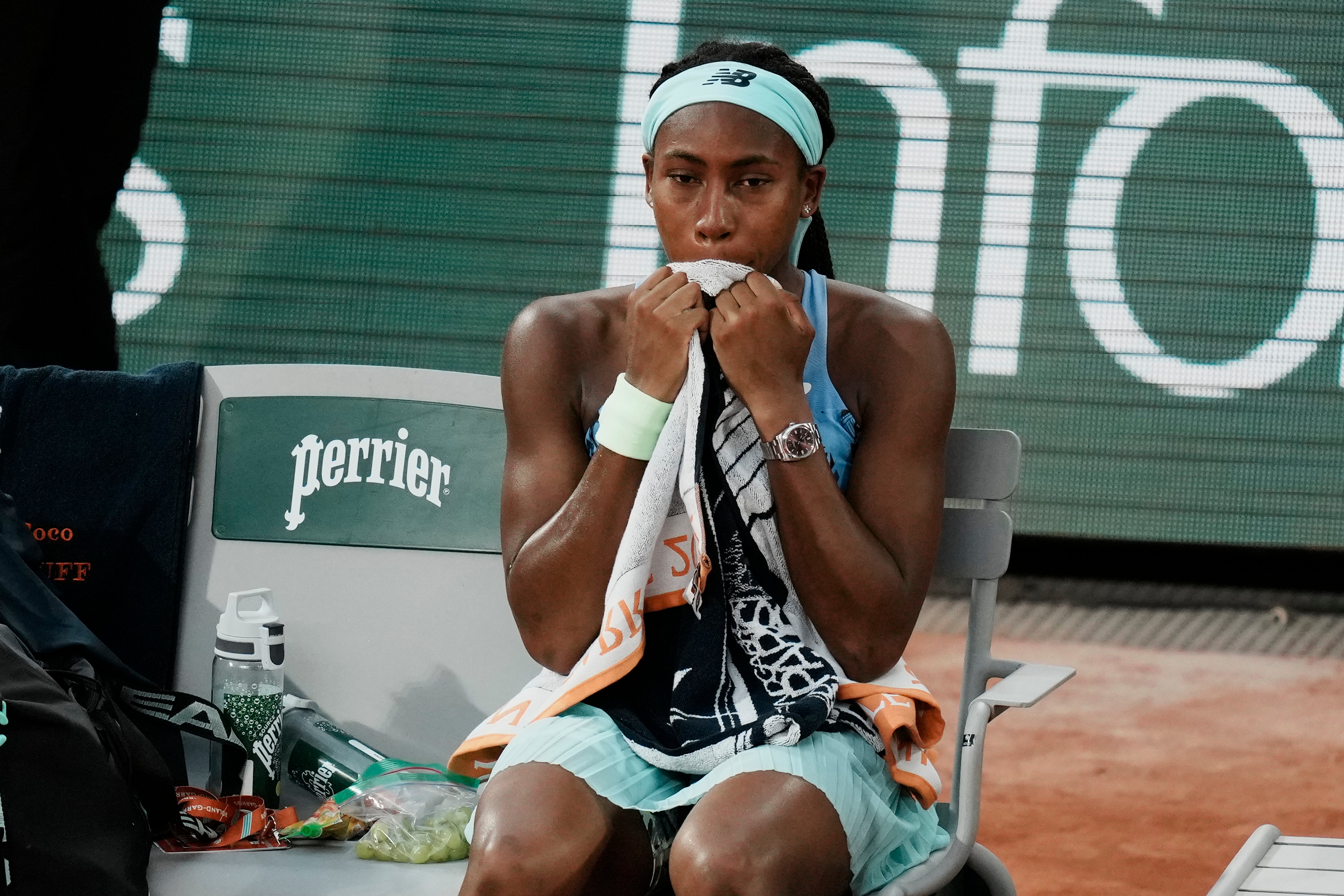 Gauff came up short against Swiatek (Thibault Camus/AP)