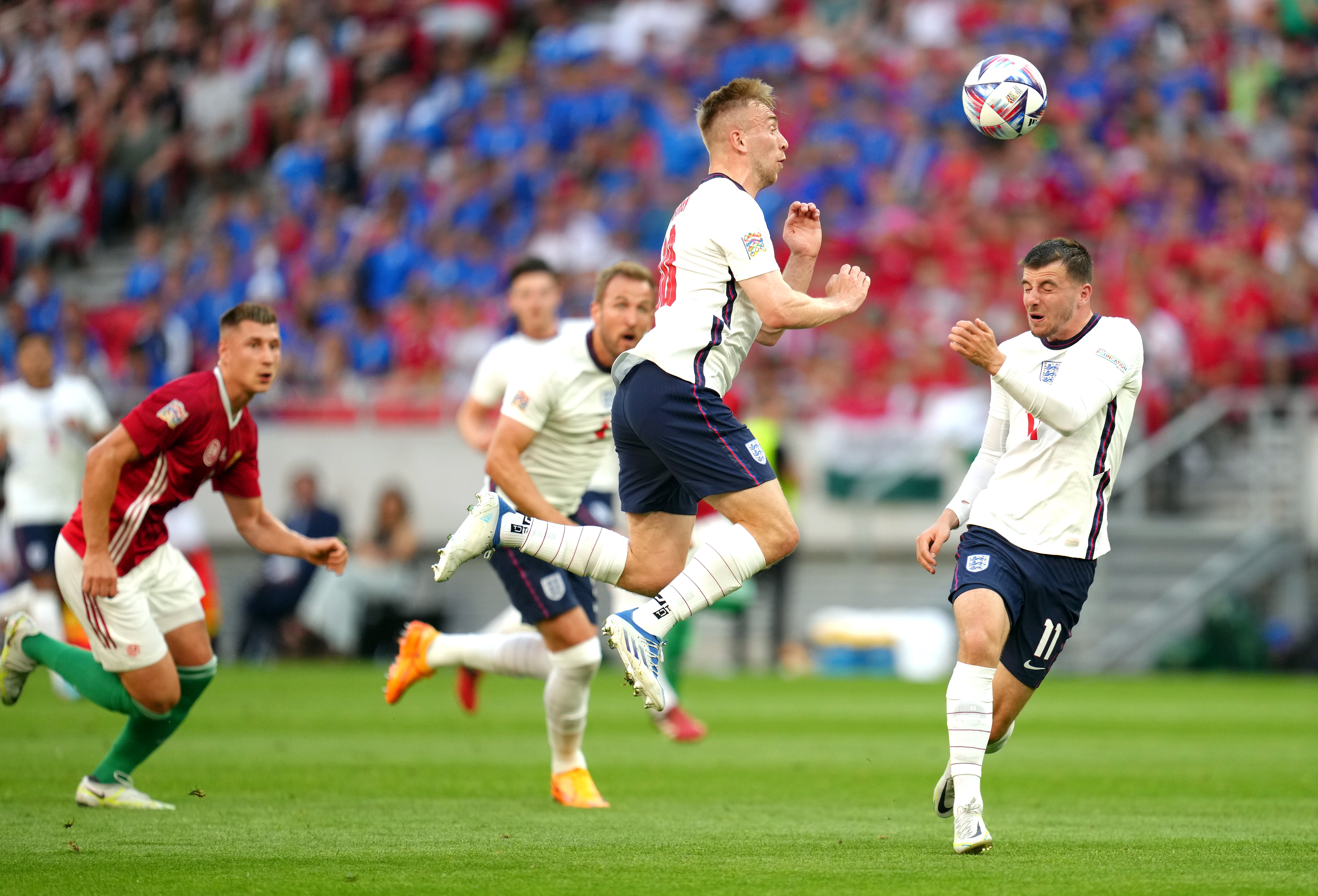 Jarrod Bowen (centre) rarely threatened the Hungary goal and toiled for much of the contest (Nick Potts/PA)