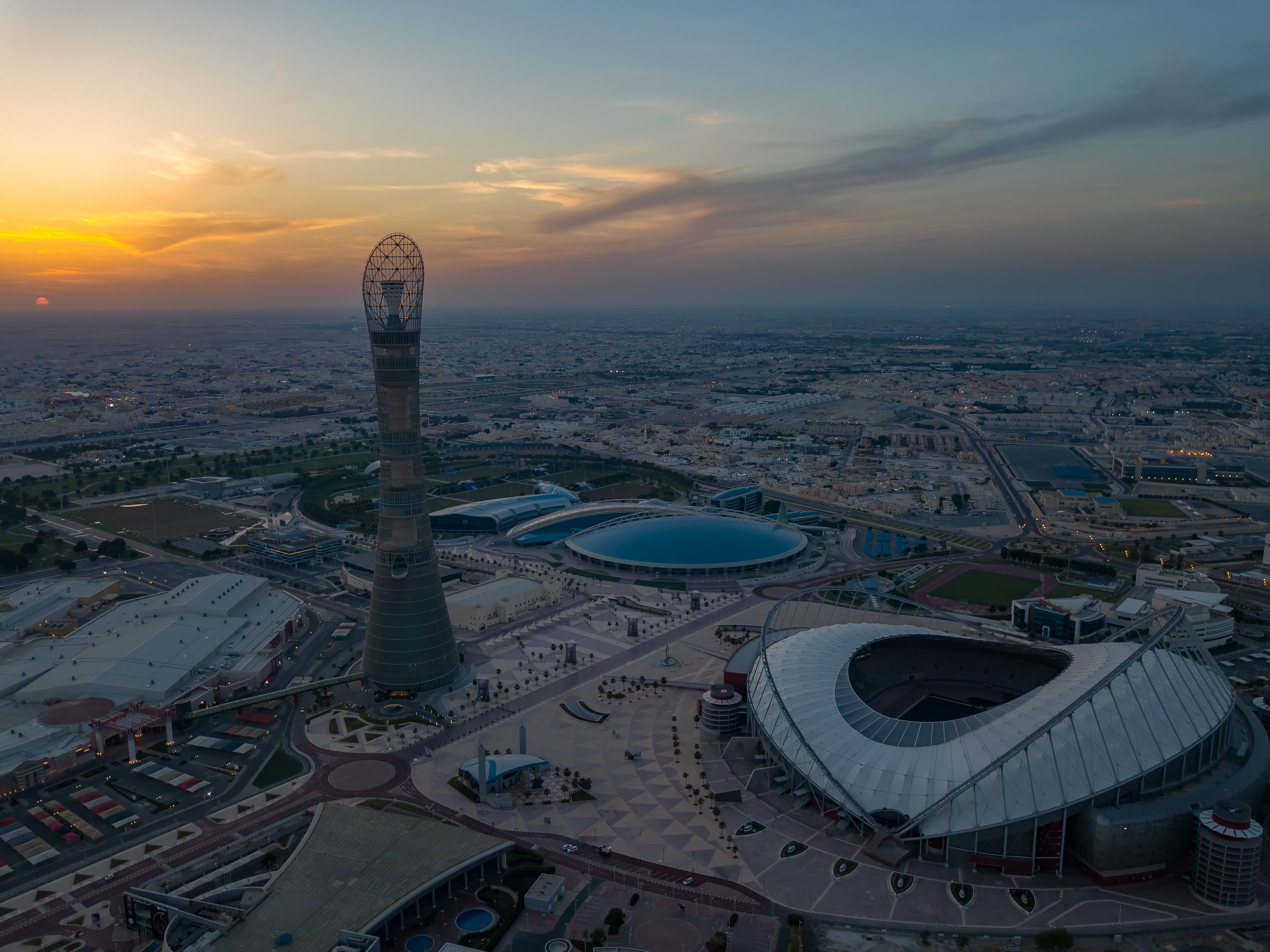 The Khalifa Stadium will host matches at the 2022 World Cup in Qatar (PA Media)