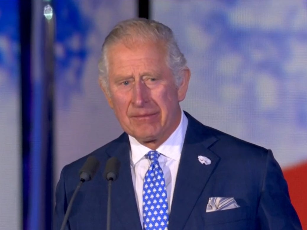 Prince Charles at the Jubilee concert