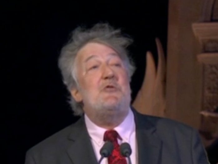 Stephen Fry appeared the Queen’s platinum jubilee concert