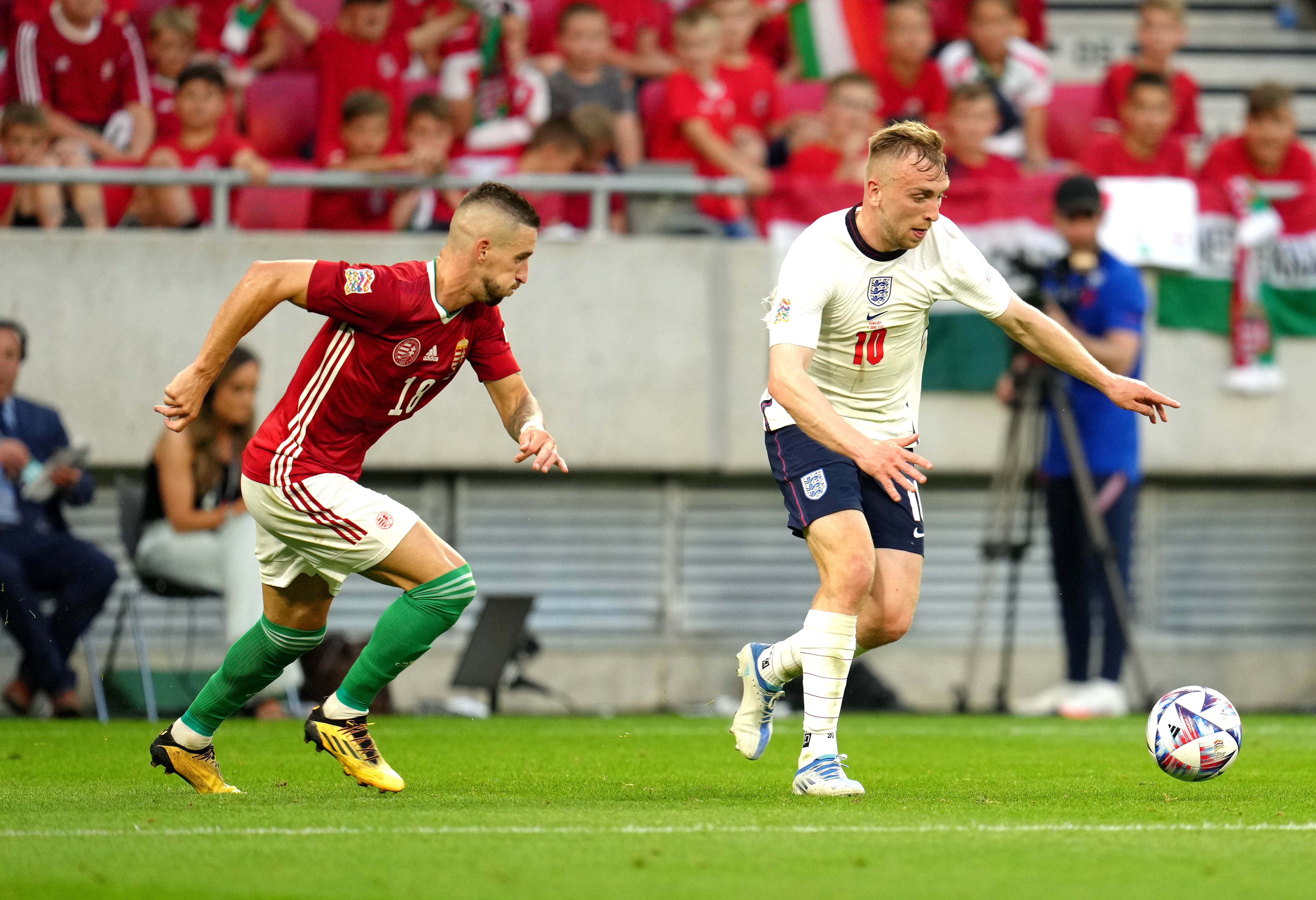 Jarrod Bowen (right) did well on his international debut (Nick Potts/PA)