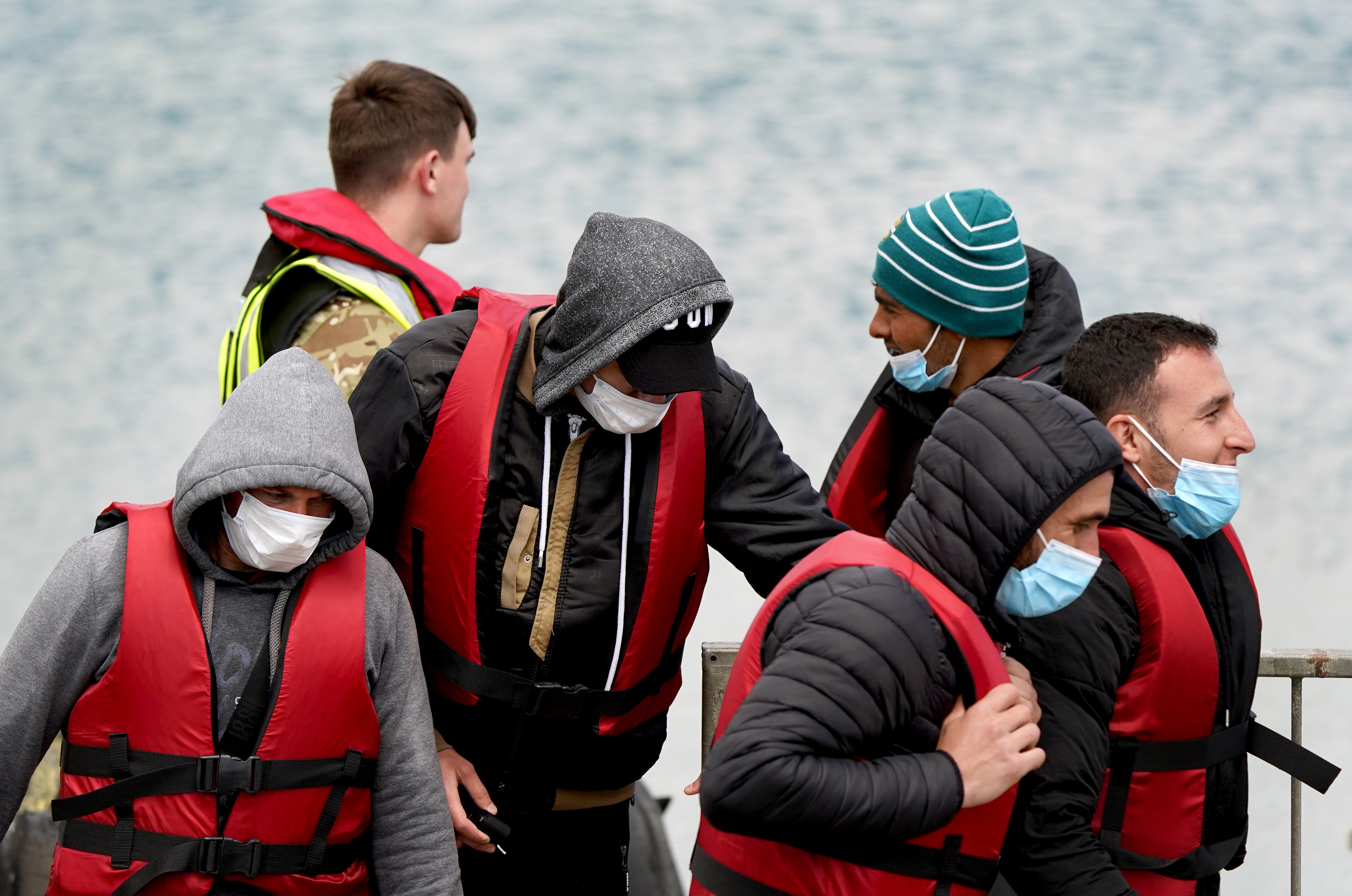 Migrants are still arriving at Dover despite the threat of deportation (Gareth Fuller/PA)