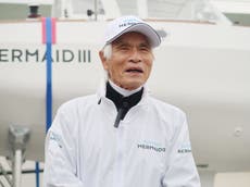 Japanese man, 83, oldest to sail solo non-stop across Pacific Ocean