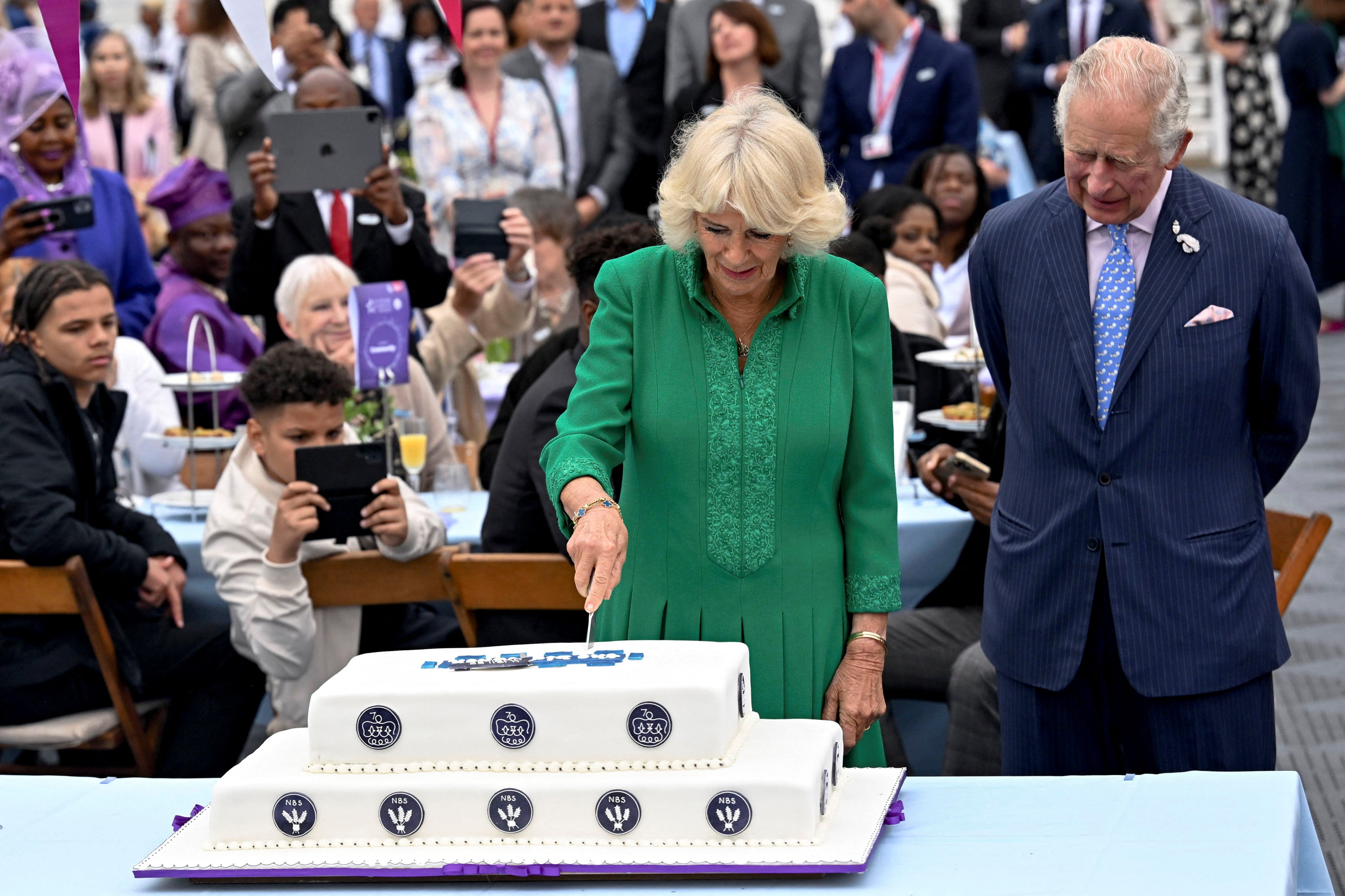 The cake was made by students at The National Bakery School