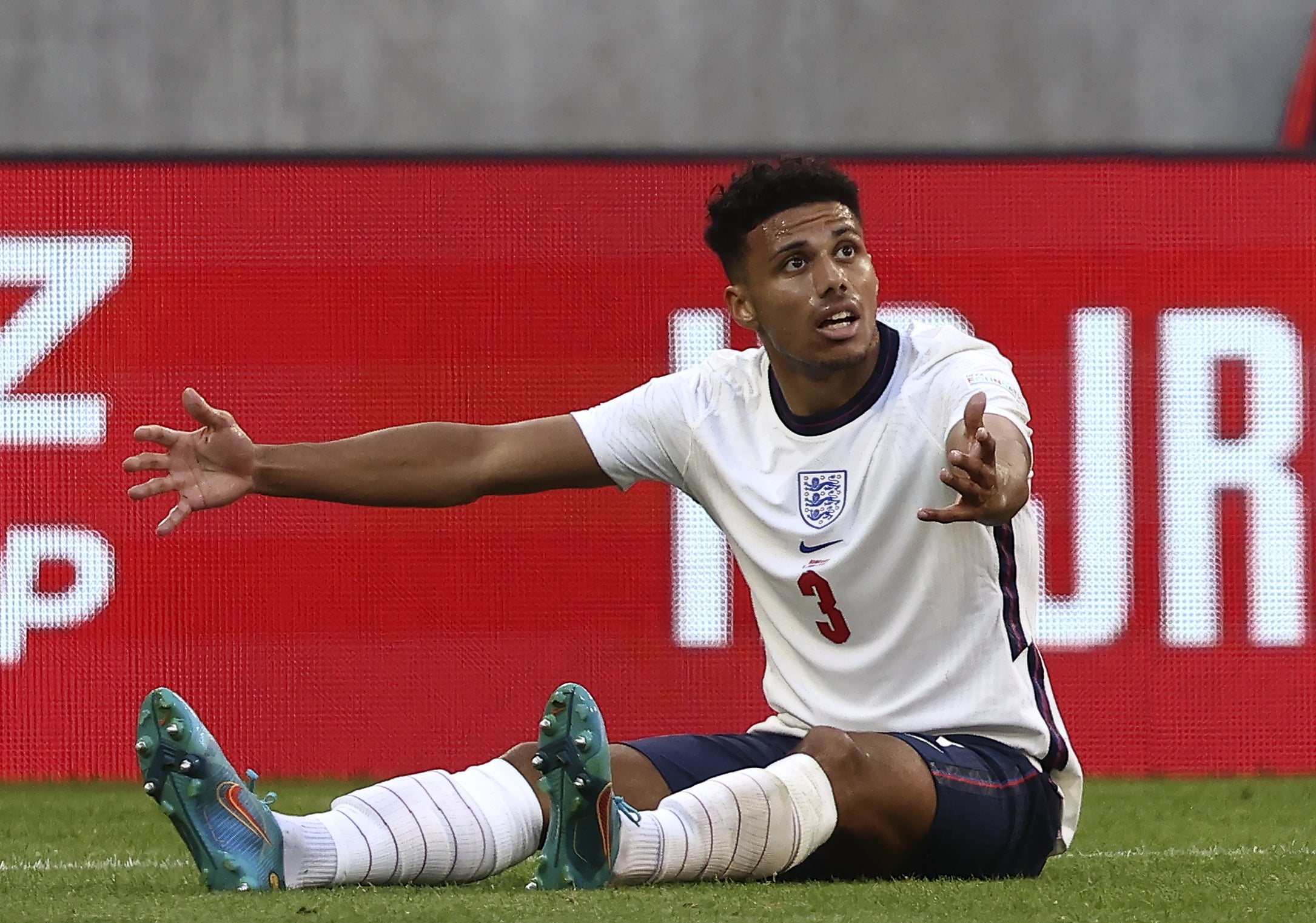 James Justin played the opening 45 minutes for England as he made his Three Lions debut (Trenka Attila/PA)