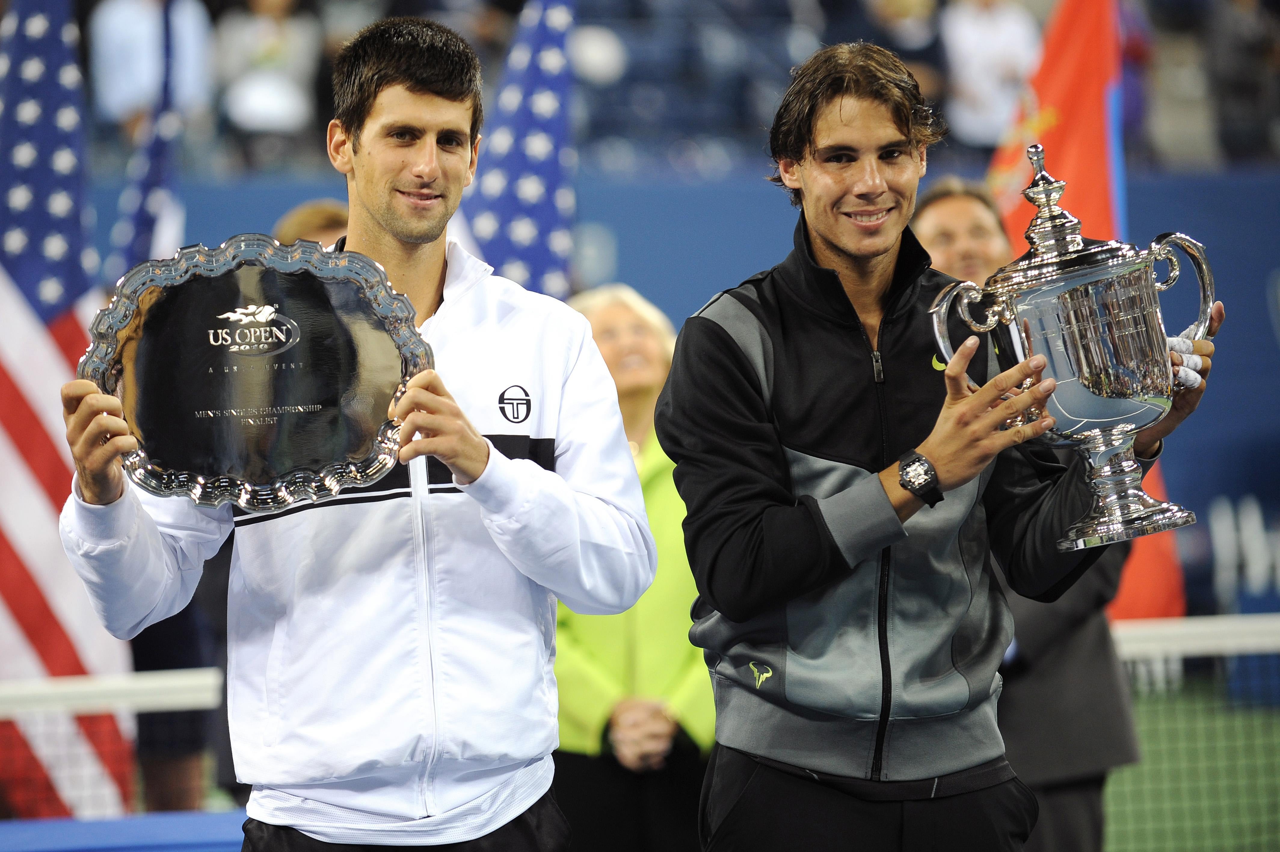 Nadal completed the clean sweep of Grand Slam titles with victory over Novak Djokovic in the US Open (Mehdi Taamallah/PA)