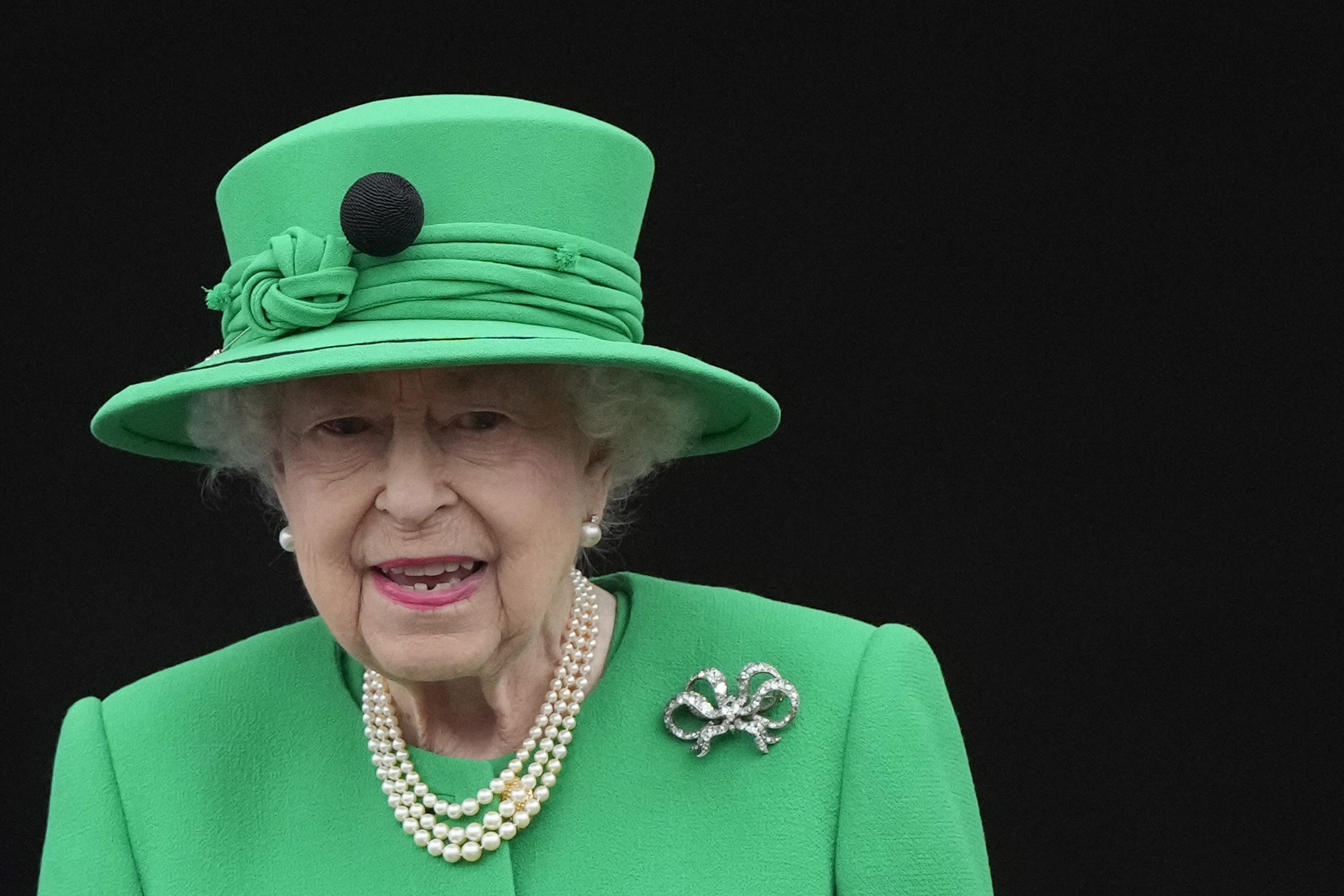 The Queen on the balcony of Buckingham Palace (PA)