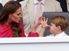 Prince Louis steals the show again during platinum jubilee pageant