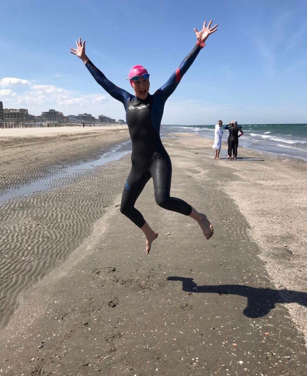 Kat on a swim (Collect/PA Real Life)