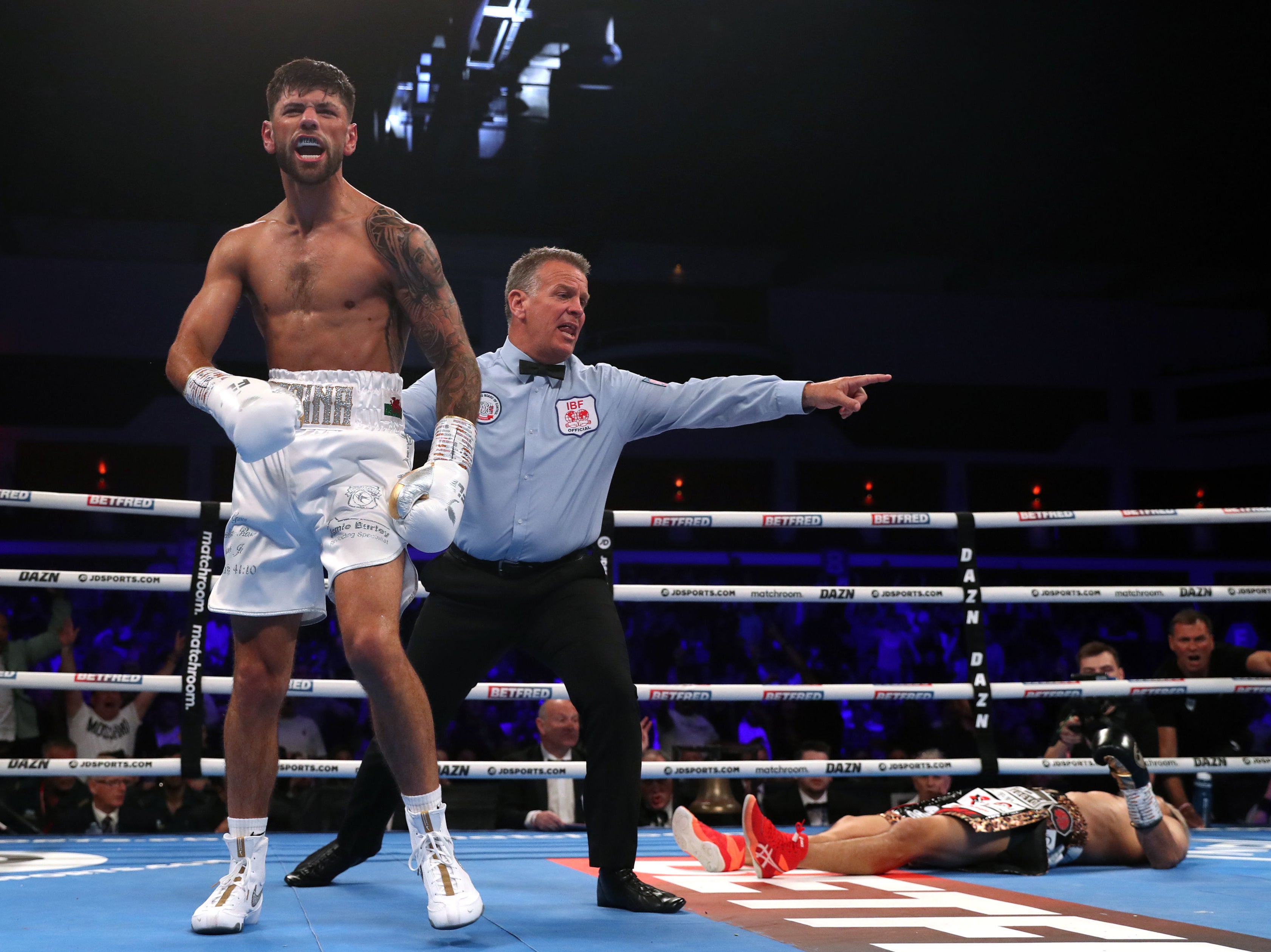 The Welshman won the IBF super-featherweight title with a tremendous knockout punch