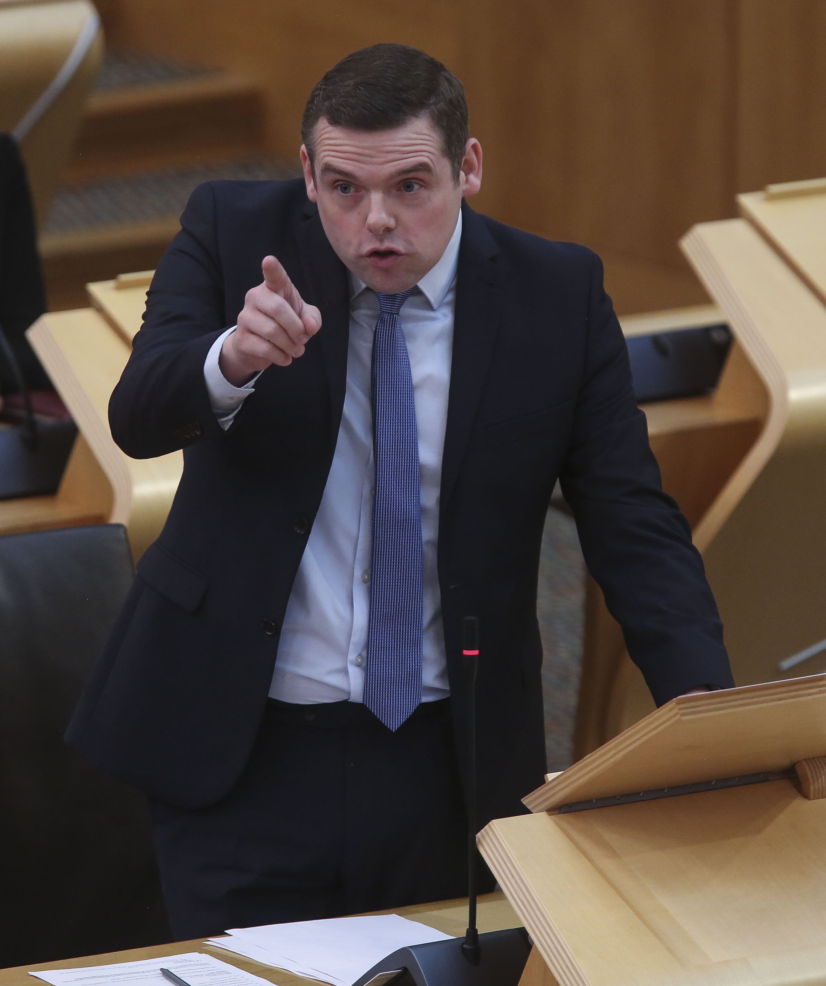 Douglas Ross said he was voting against the Prime Minister (Fraser Bremner/Scottish Daily Mail/PA)