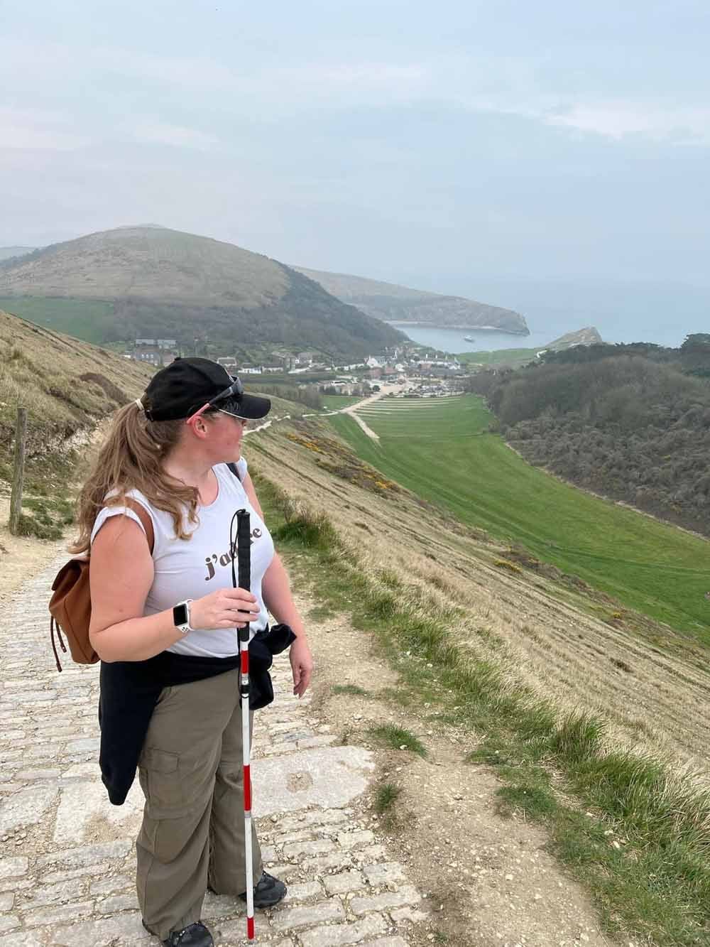 Theresa out walking with her cane (Collect/PA Real Life)