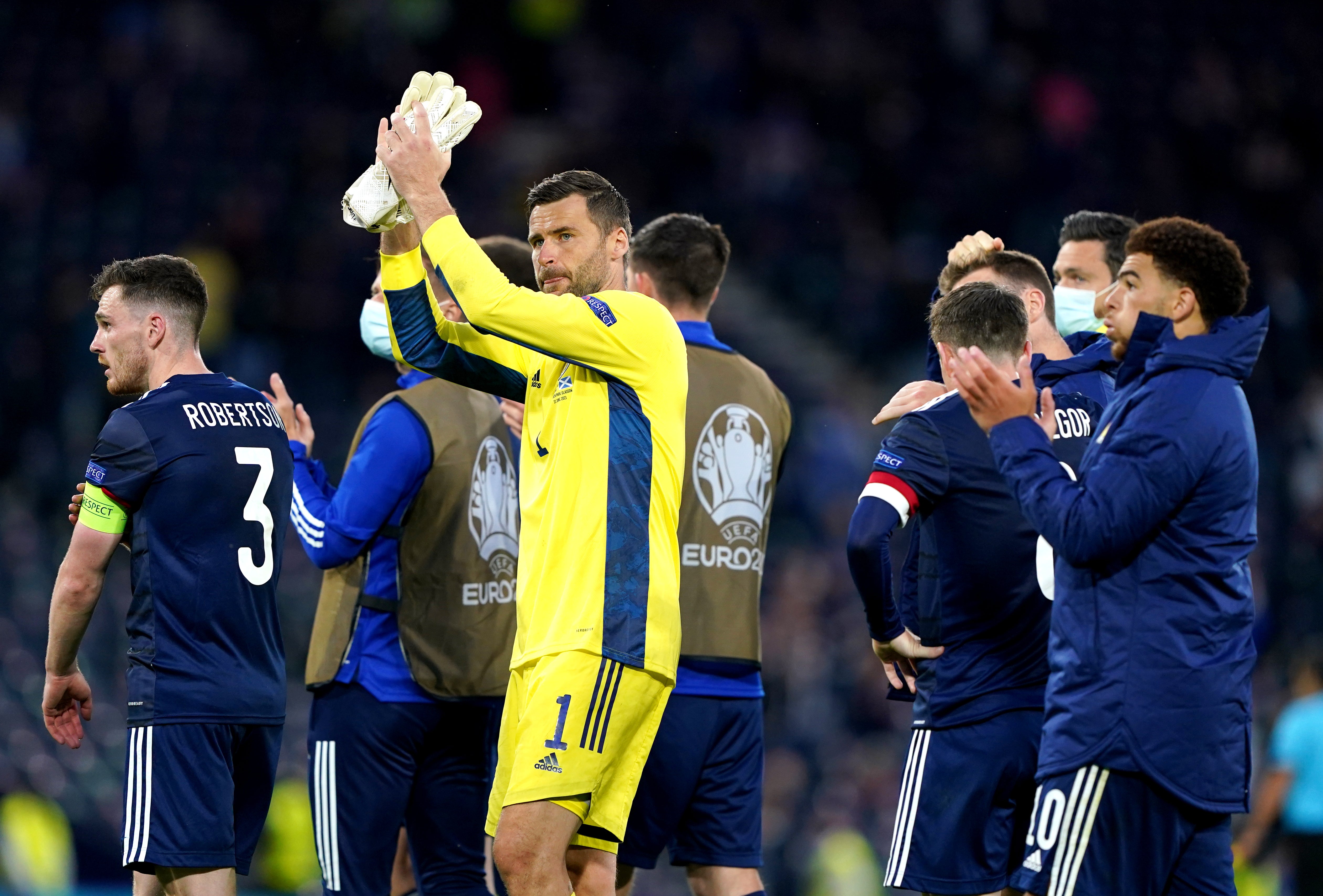 David Marshall’s last game for Scotland was against Croatia (Andrew Milligan/PA)