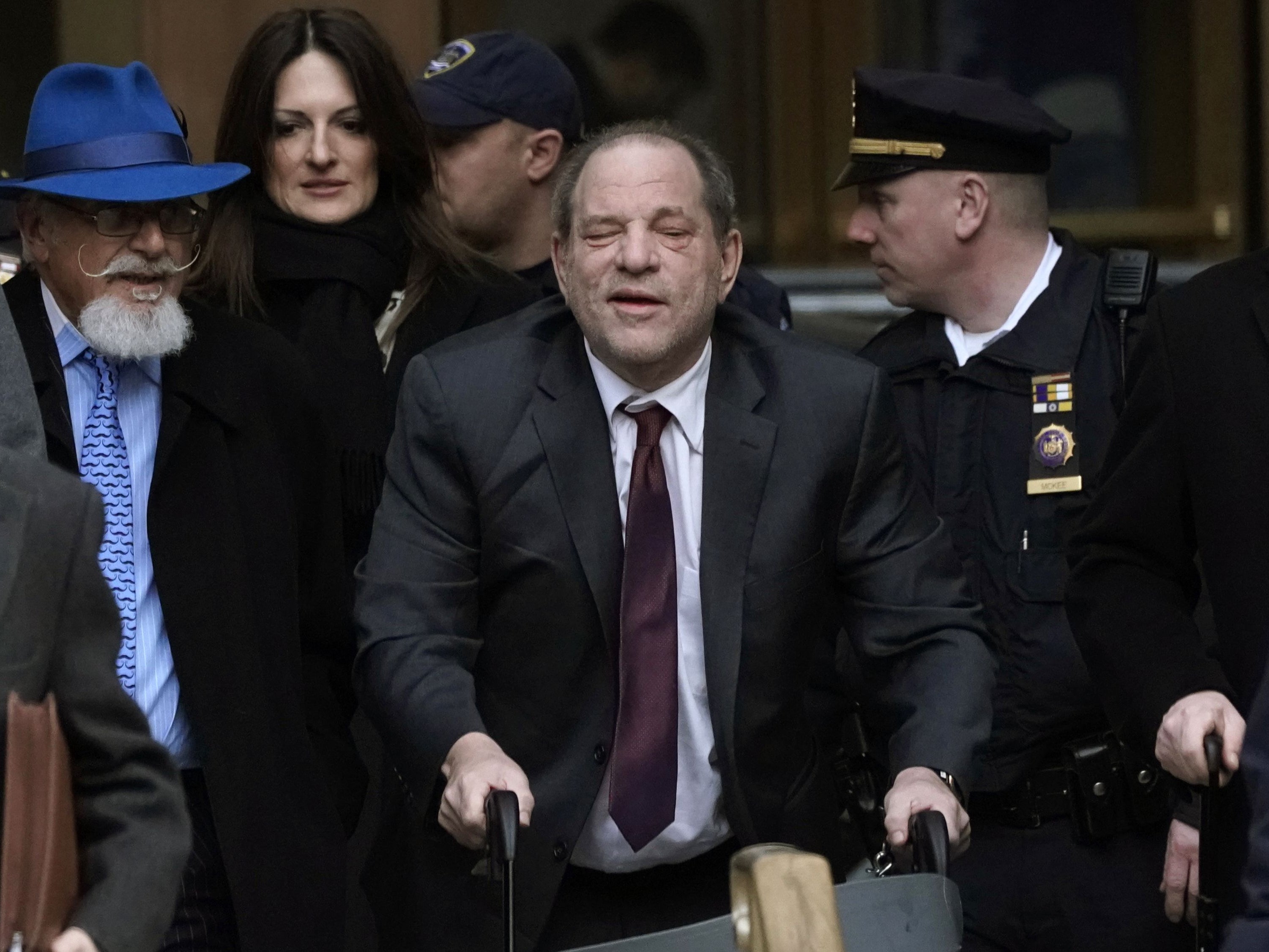 Weinstein used a walker while appearing in court during his 2020 sexual assault trial