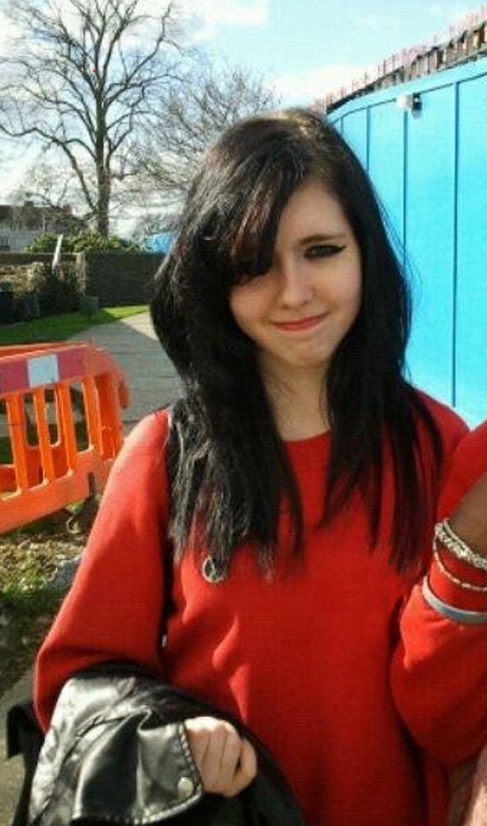 Georgina Rossiter hiding her teeth aged 14 (Collect/PA Real Life)