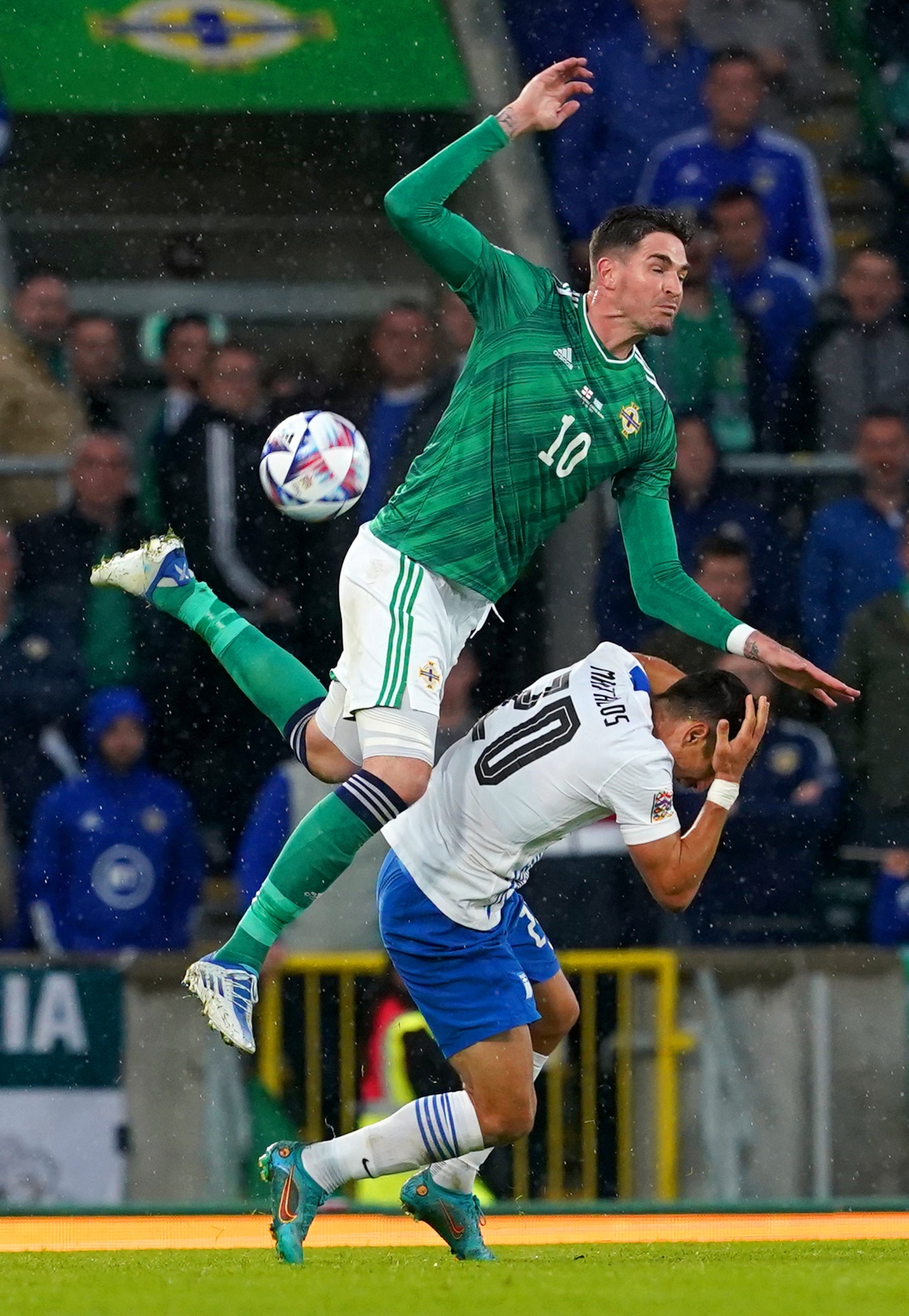 Kyle Lafferty played the full 90 minutes in Cyprus (Brian Lawless/PA)