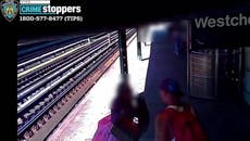 Man throws woman onto New York subway tracks in unprovoked attack