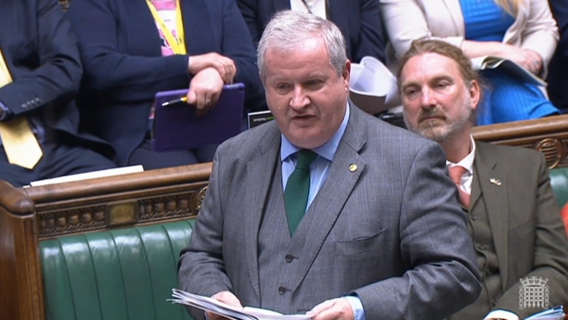 SNP Westminster leader Ian Blackford speaks during Prime Minister’s Questions (House of Commons/PA)